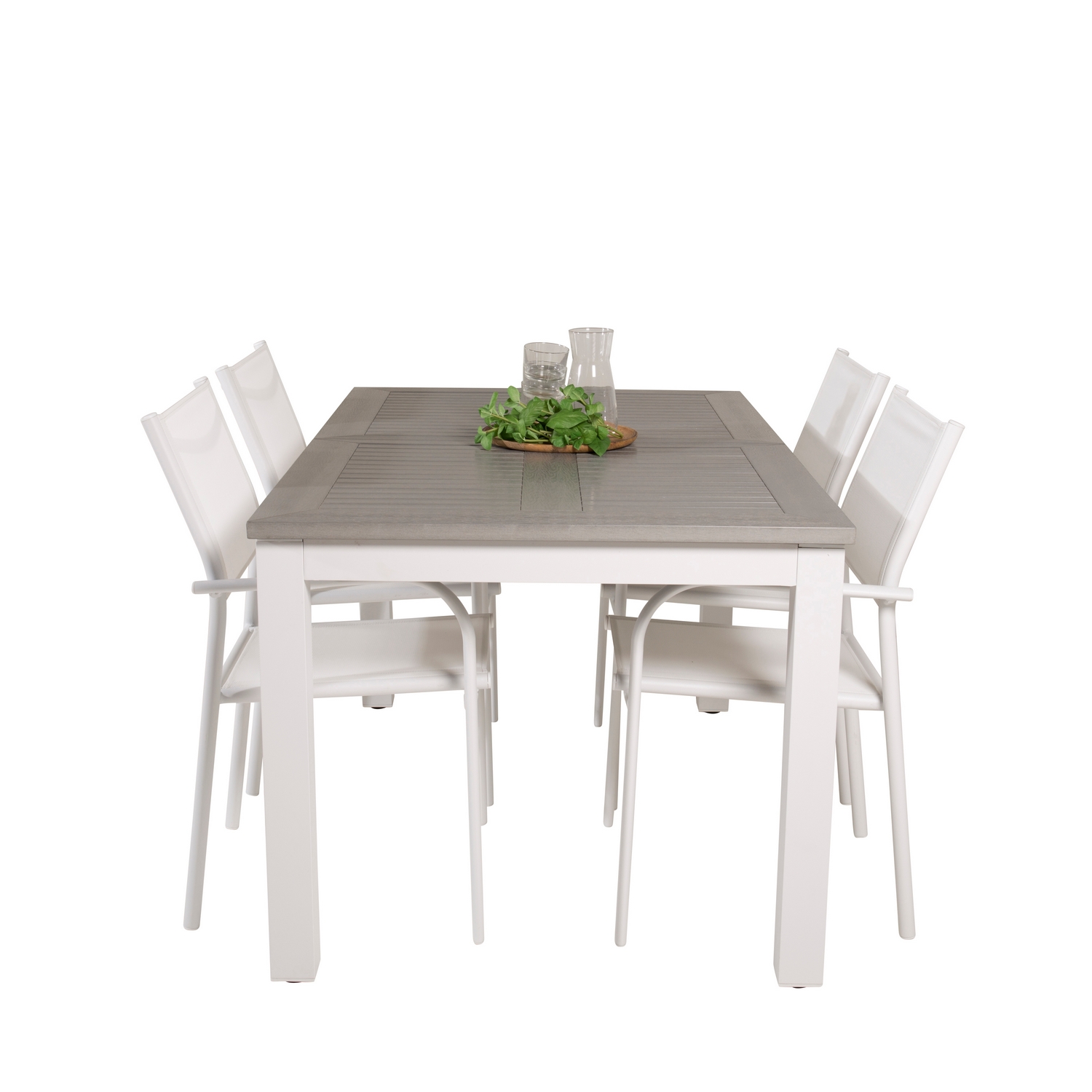 Spisegruppe Venture Home Aleyna 152/210 med 4 Siri Lenestoler