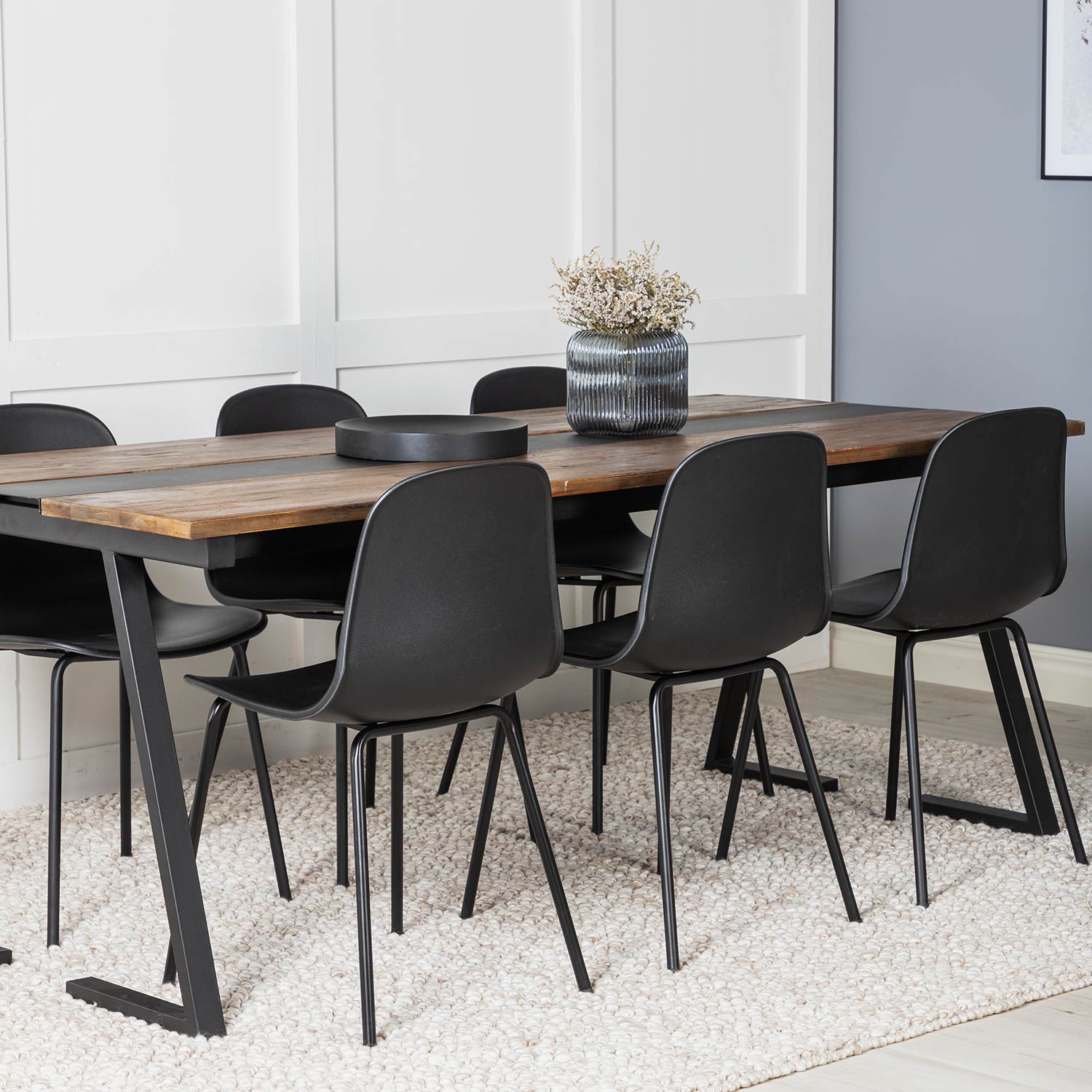 Spisegruppe Venture Home Jane med 6 Ardi Stoler