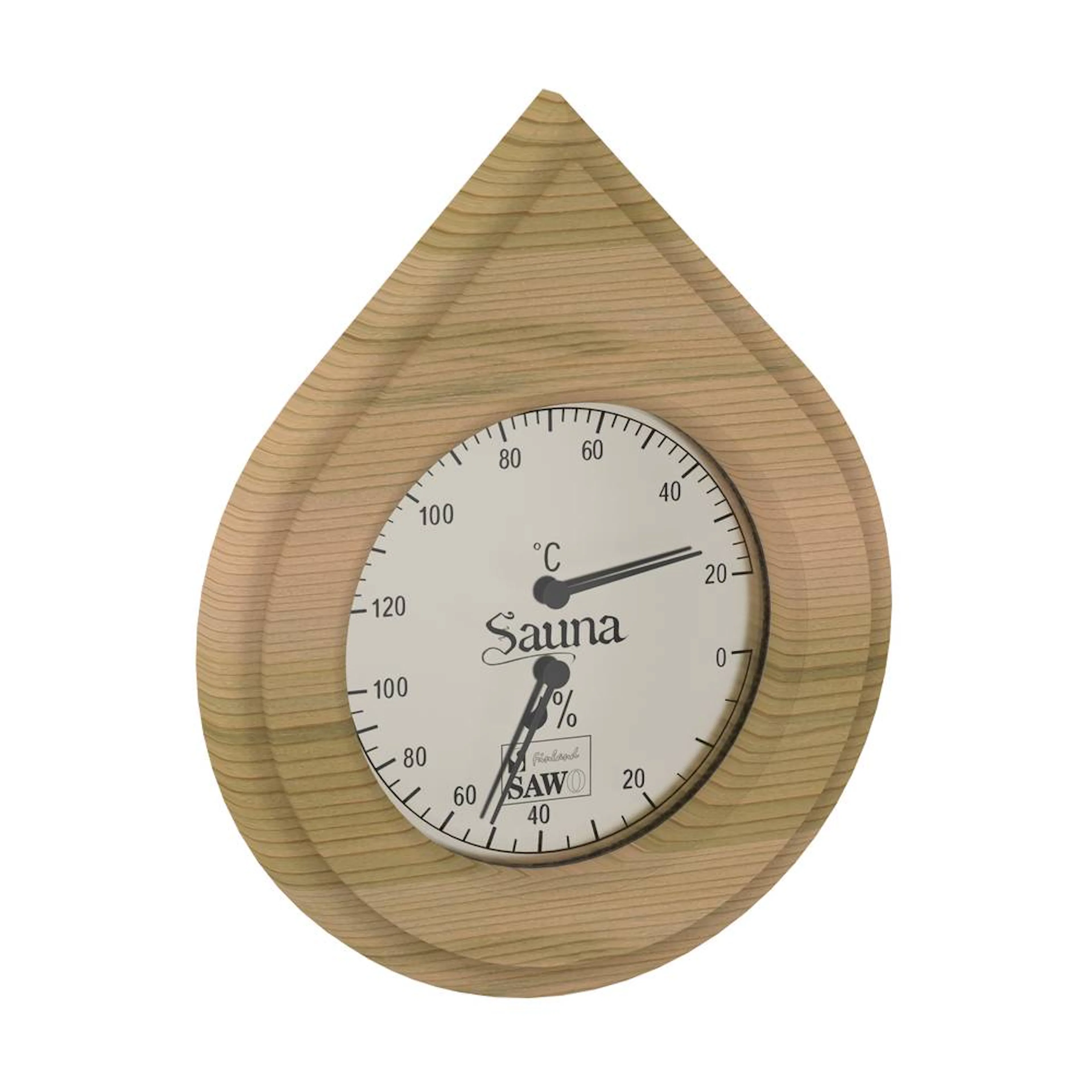 Badstu Thermo-Hygrometer SAWO Vanndråpe