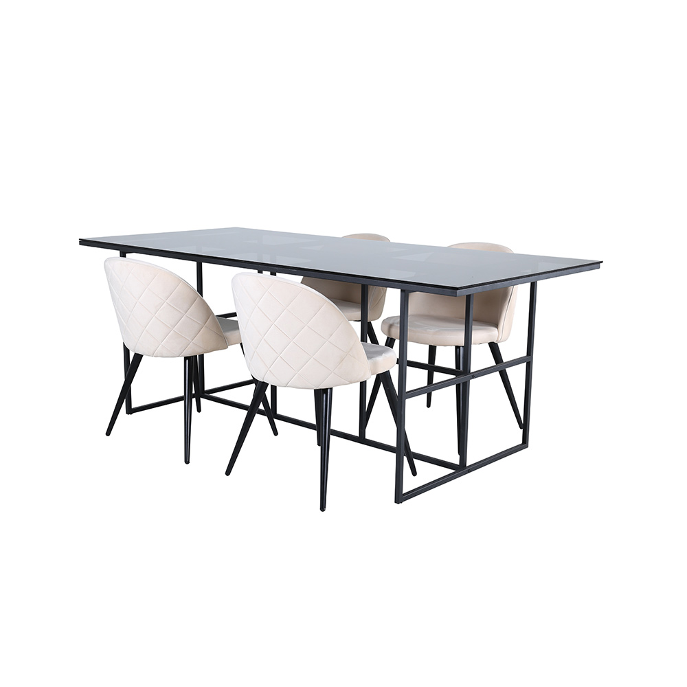 Spisegruppe Venture Home Lund Spisebord og Valentina Stitcthes Spisestol