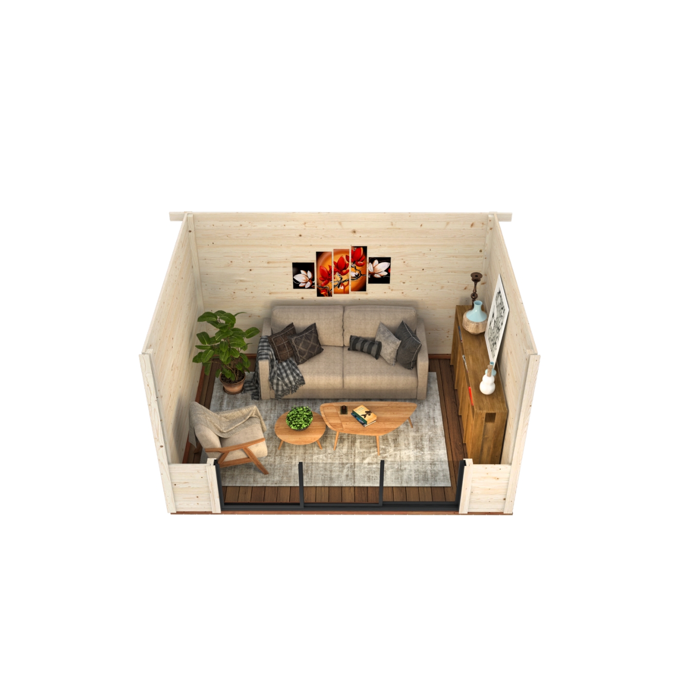 Hagestue Palmako Lydia 10,8 m2 Slide