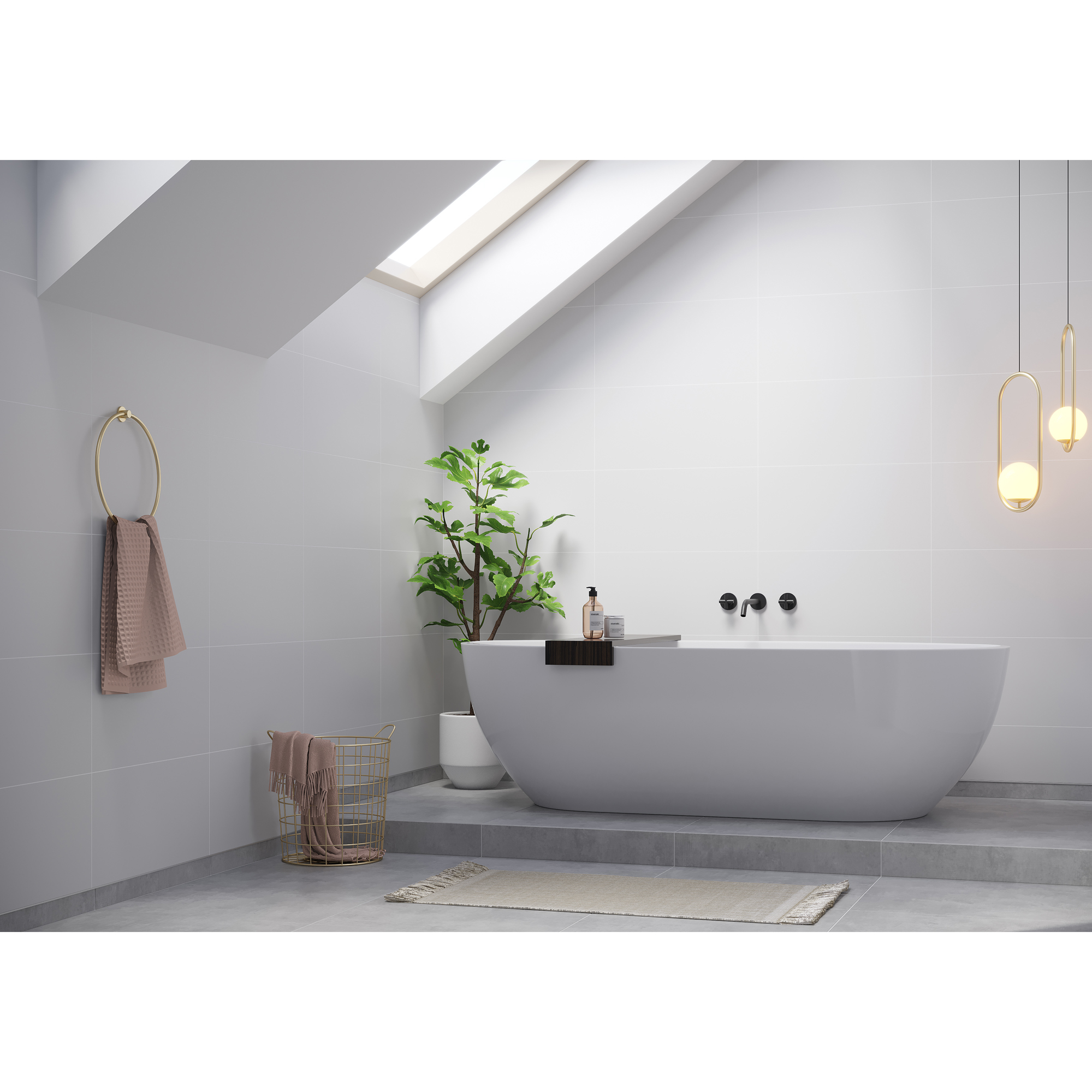 Baderomspanel Fibo 1091-TM6030 Rhodos White