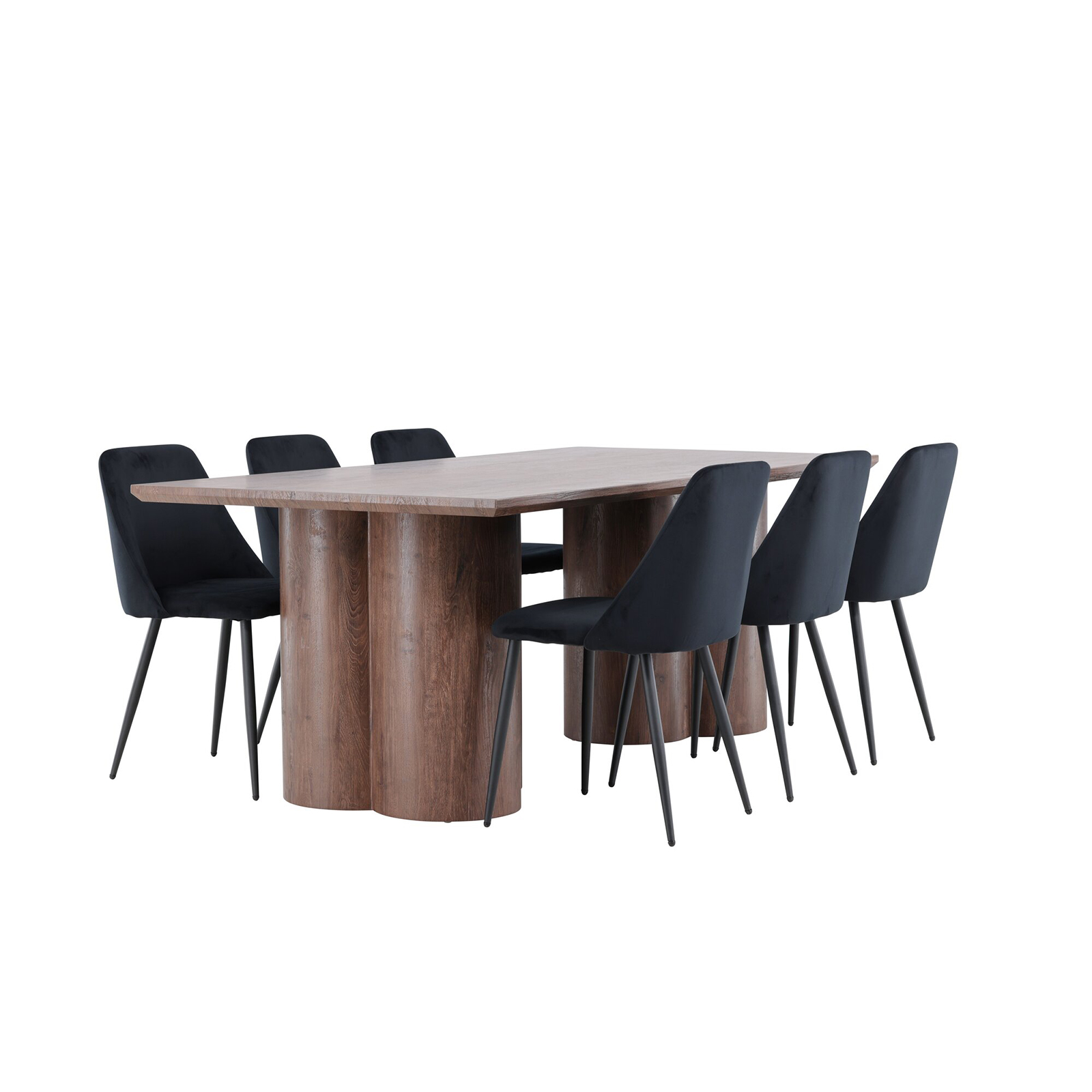Spisegruppe Venture Home Olivia 210 med 6 stk Night Stoler