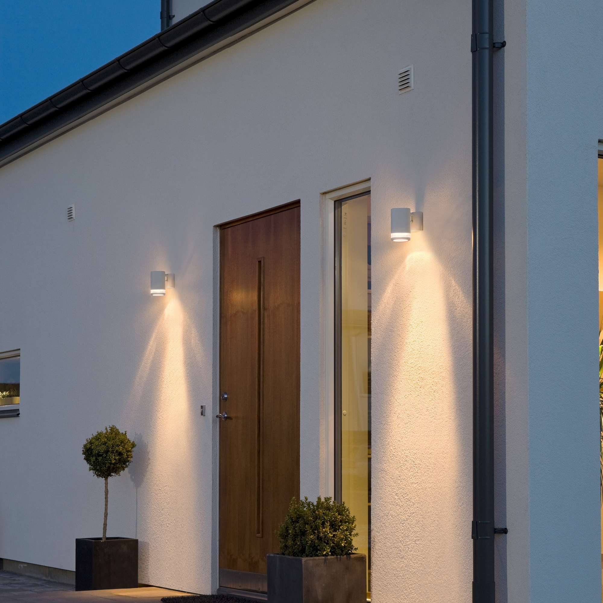 Vegglampe Gnosjö Konstsmide Modena Ned Transparent GU10