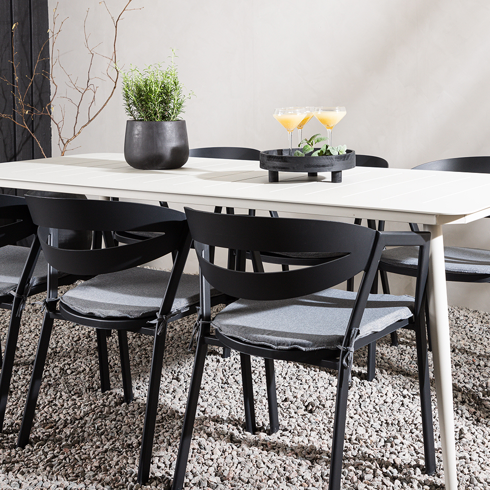 Spisegruppe Venture Home Lina med 6 Slit Stoler