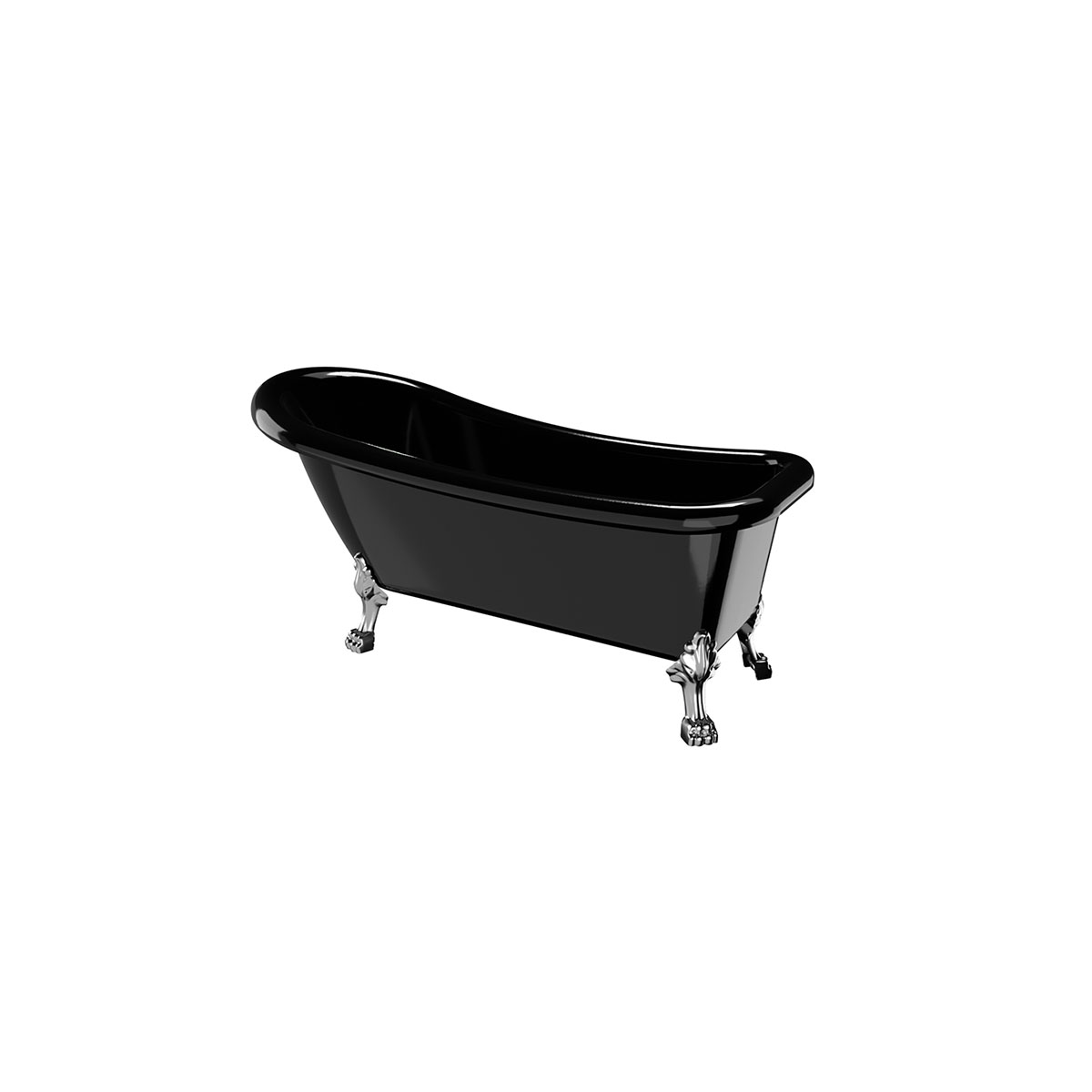 Badkar Noro Old England 1530 mm Svart