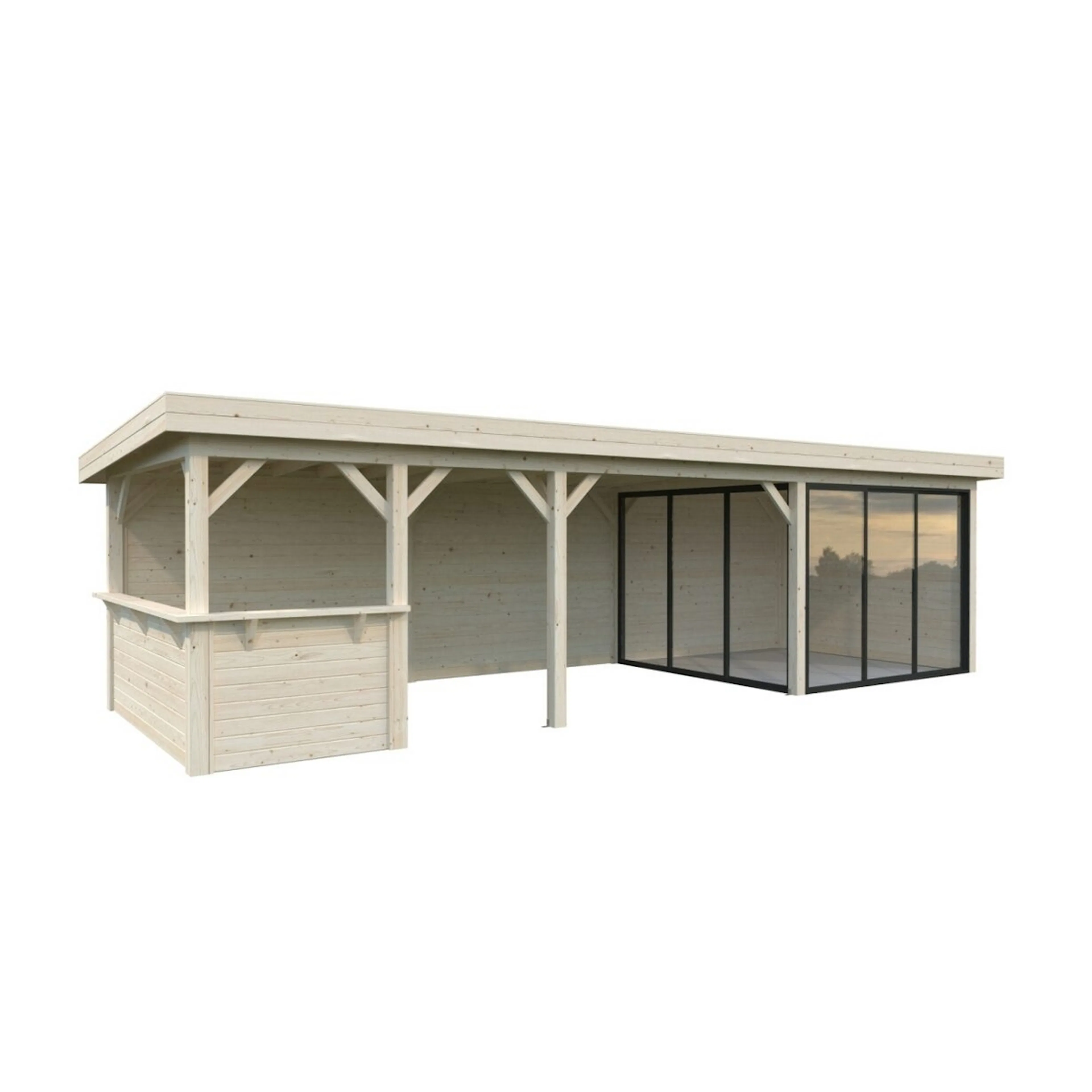 Hagestue Palmako Lenna 24,9 m2 Set 415 Slide