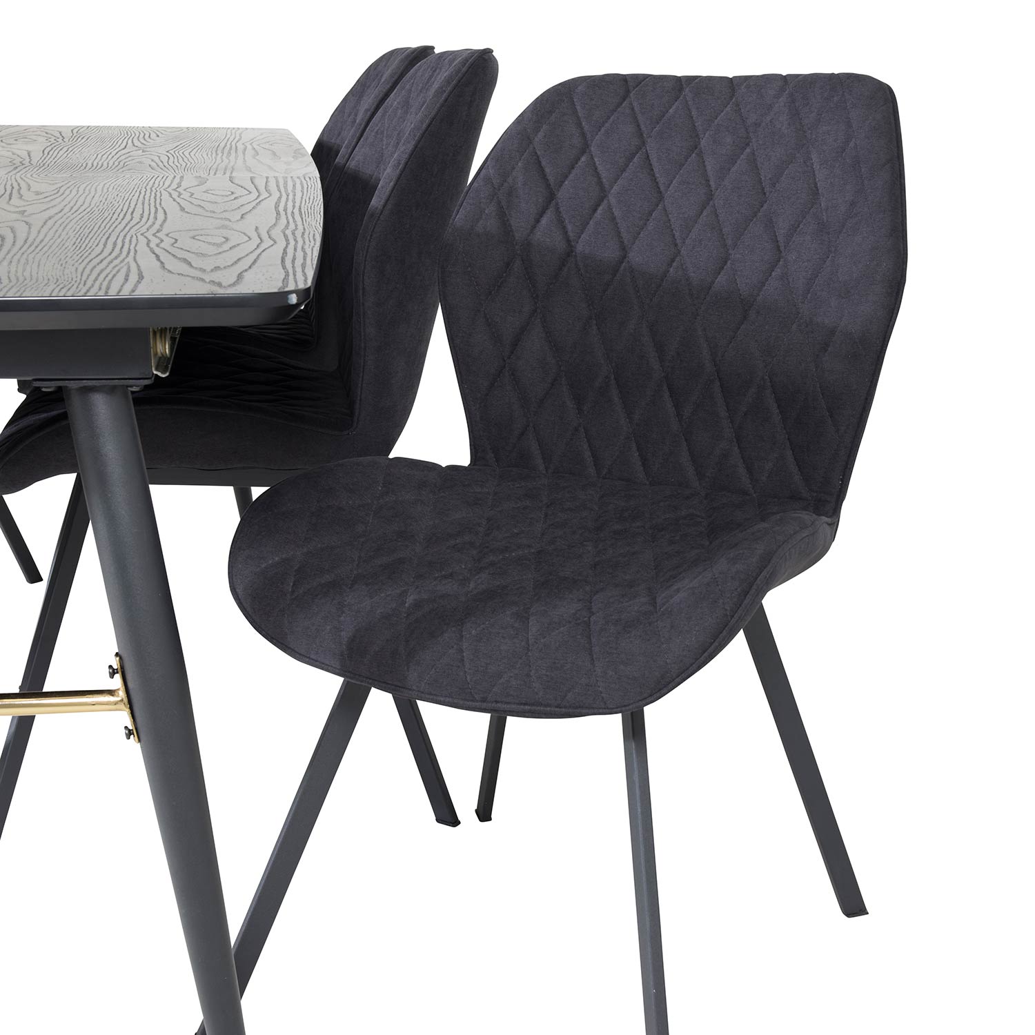 Spisegruppe Venture Home Gold med 6 Gemma Stoler
