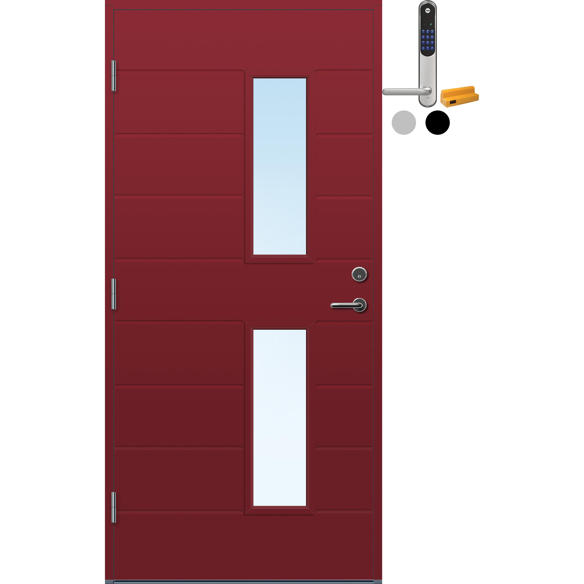 Ytterdør Bygg1 Ski med Yale Doorman Classic Home