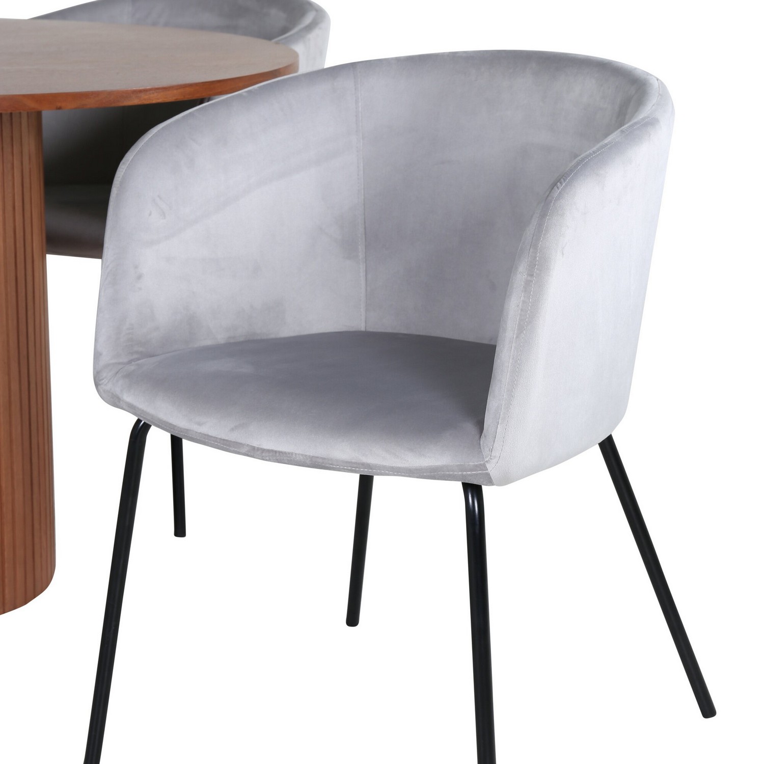 Spisegruppe Venture Home med Bianca Spisebord og 4 Bergen Spisestoler