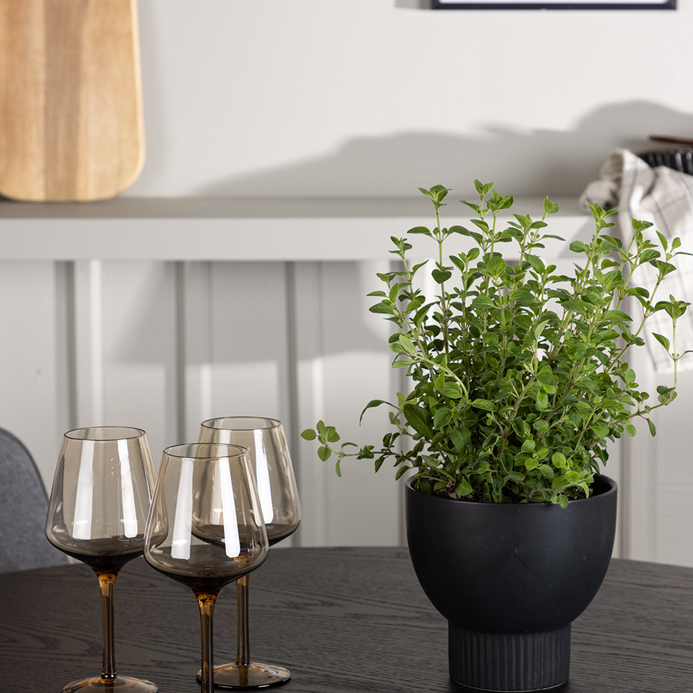 Spisegruppe Venture Home Olivia Ø110 cm med 4 stk Rosie Stoler