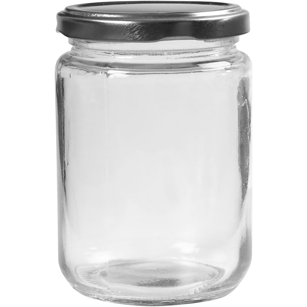 Syltetøyglass Creativ Company Transparente 370 ml 6 stk/1 Pk