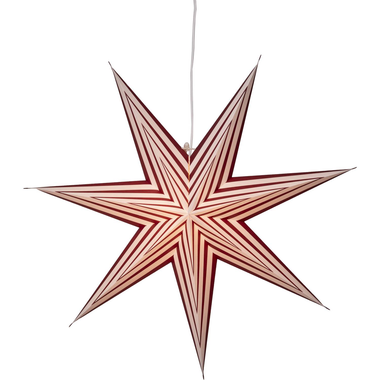 Adventstjerne Star Trading Stripe Papirstjerne 60 cm