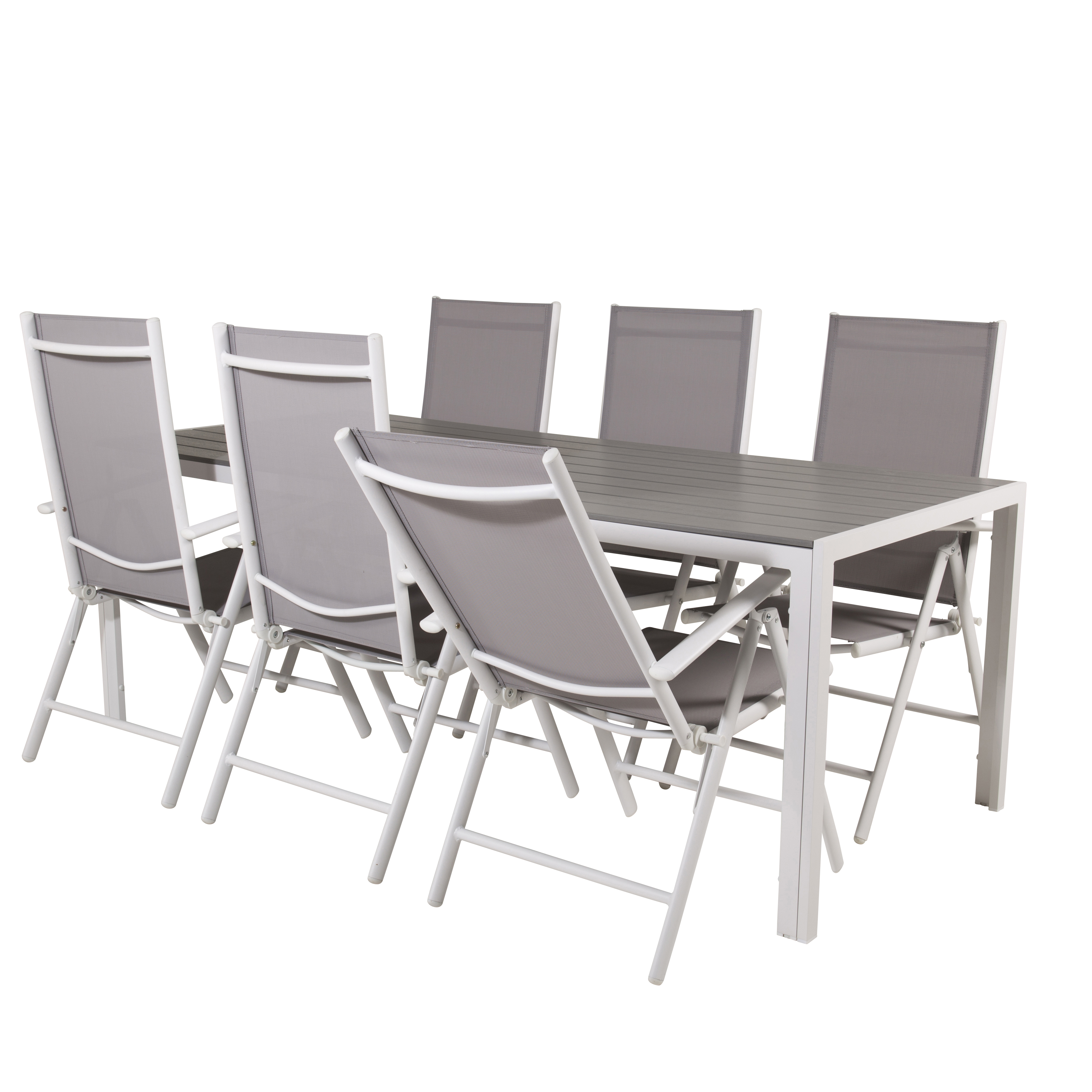 Spisegruppe Venture Home Bront 205 med 6 Bront Spisestoler