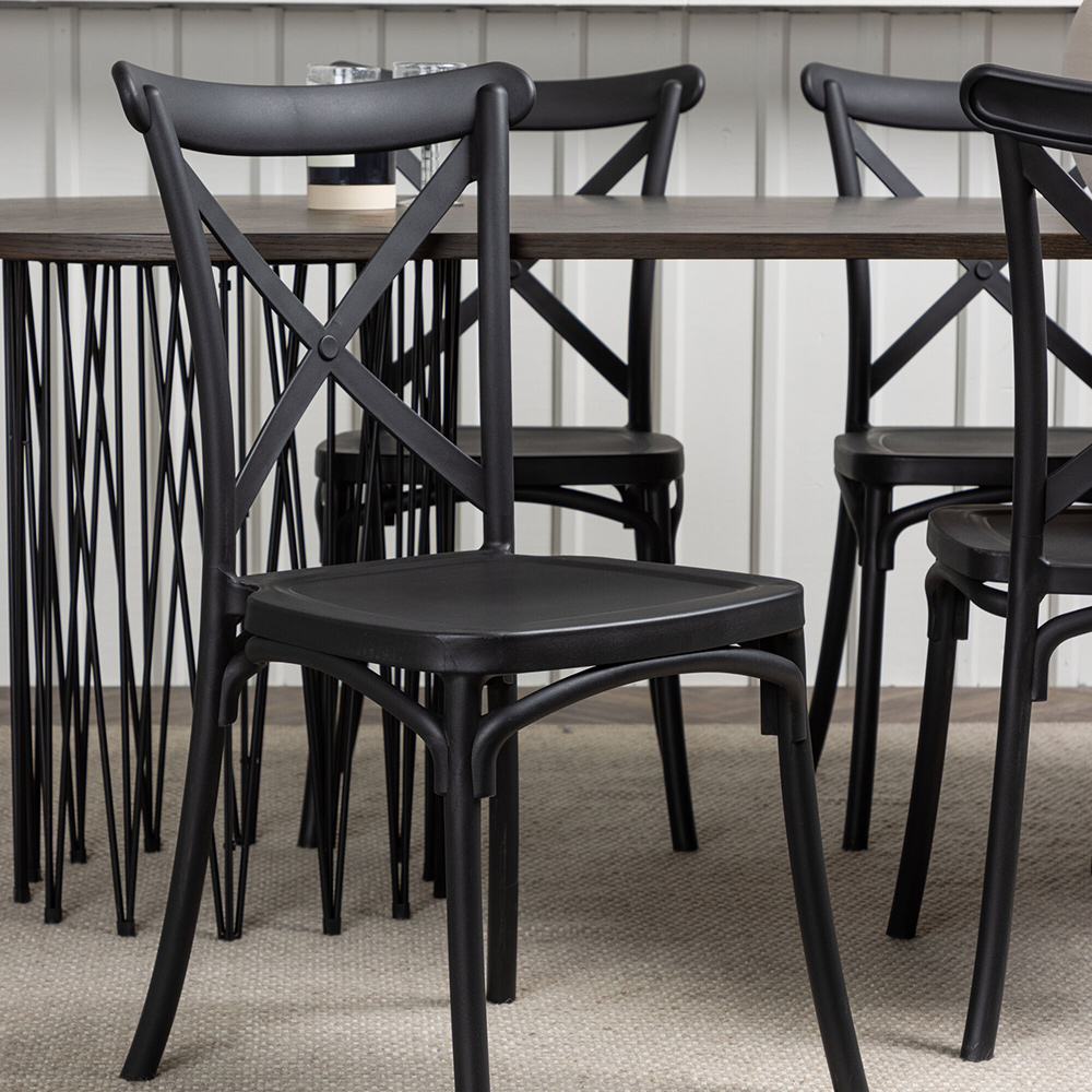 Spisegruppe furniture/fashion Stone med 4 Crosett Stoler