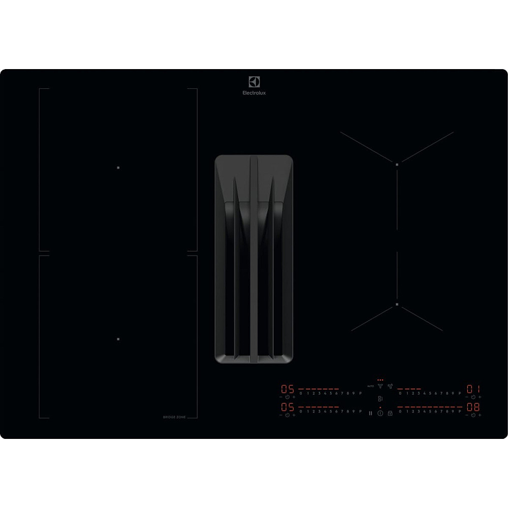 Induksjonstopp Electrolux HHHB760S med Innebygd Vifte Sort