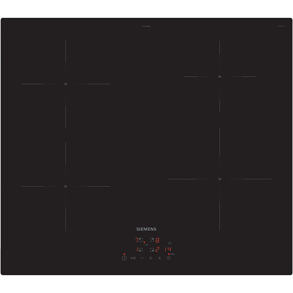 Induksjonstopp Siemens iQ100 EU611BEB5E Sort 60cm med Barnesperre