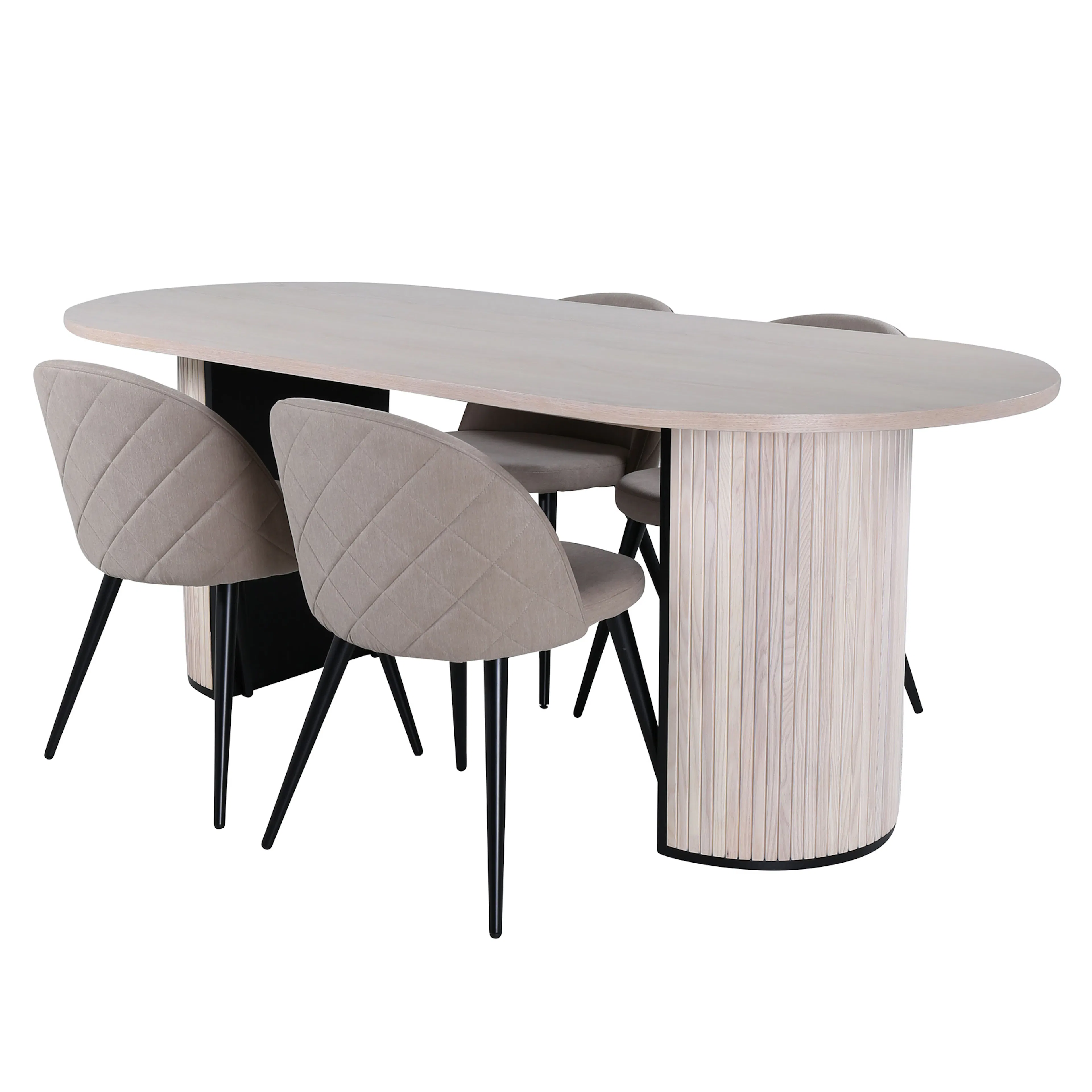 Spisegruppe Venture Home Bianca med 4 Valentina Stitcthes Stoler Polyester