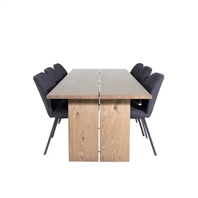 Spisegruppe Venture Home Lotus med 6 Geneva Stoler