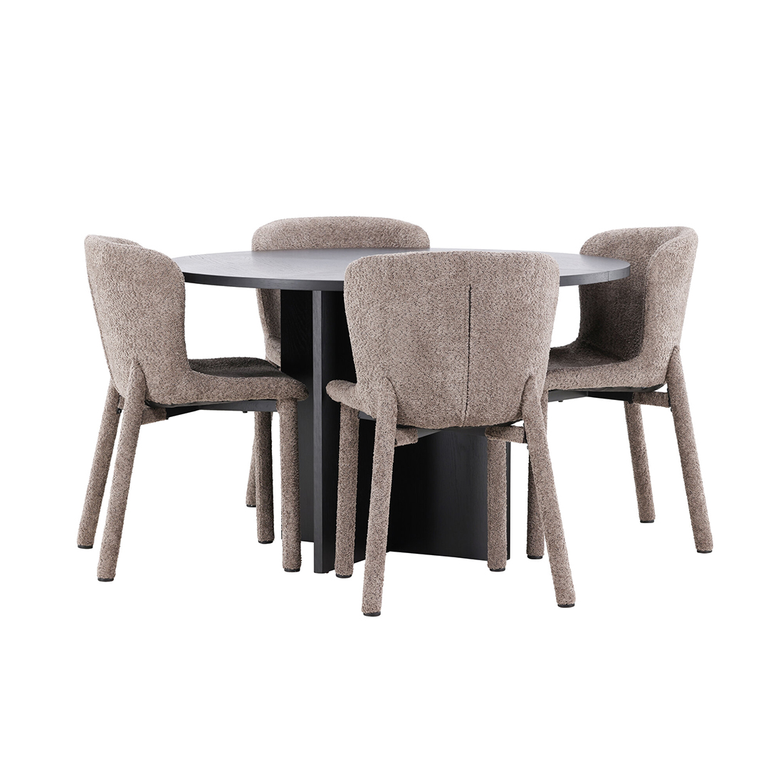 Spisegruppe Venture Home Strada Ø120 cm med 4st Astoria Spisestoler