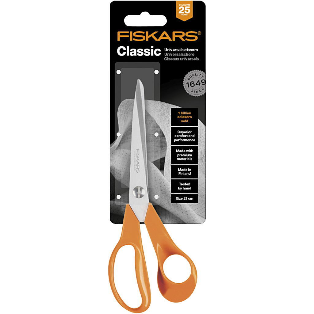Universalsaks Fiskars Classic L: 21 cm Høyre 1 Stk