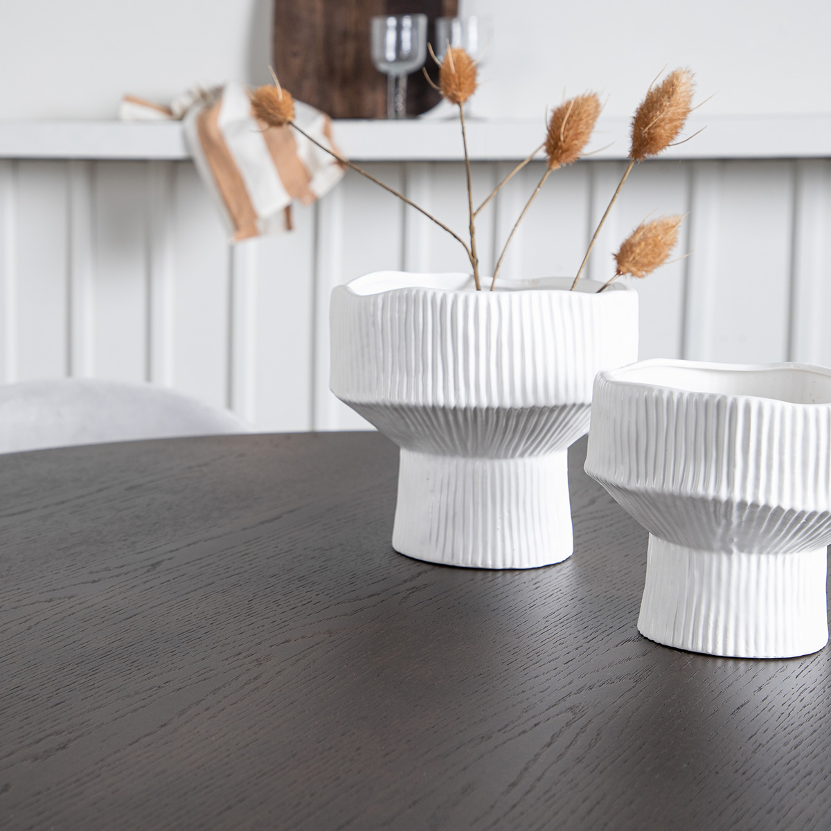 Spisegruppe furniture/fashion Stone med 4 Velvet Stoler
