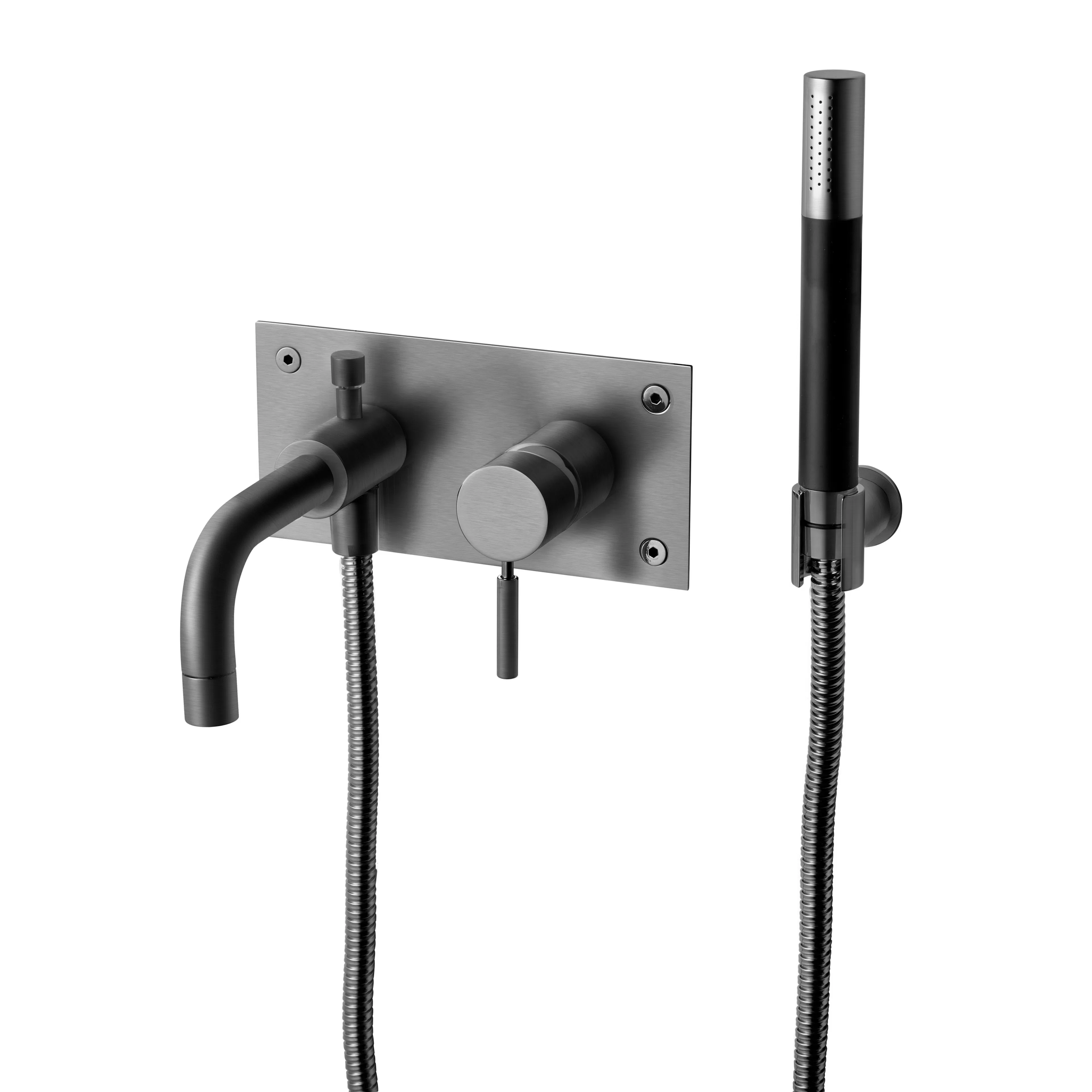 Børstet Black Chrome