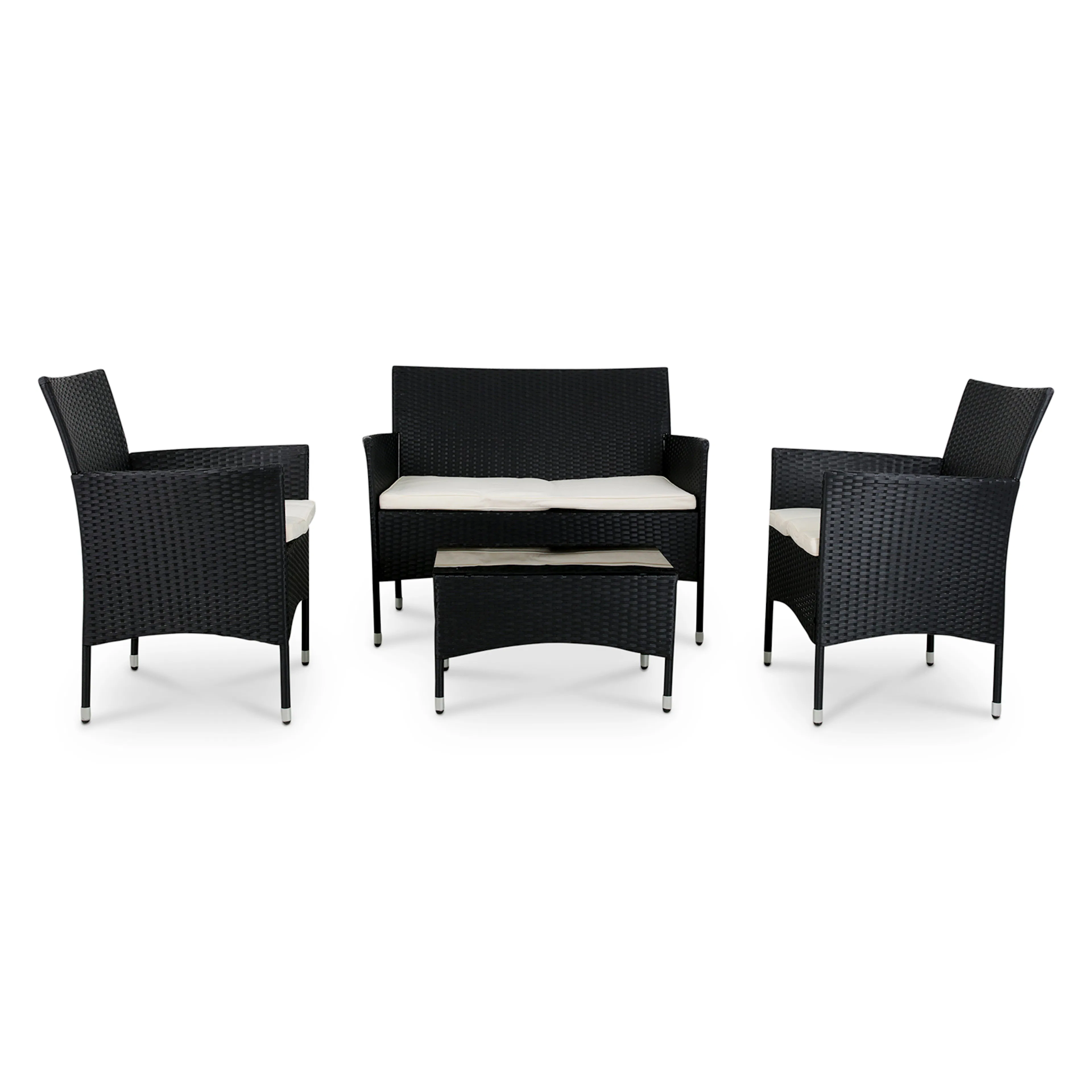 Loungesett Lyfco Fjällbacka for Balkong Sort