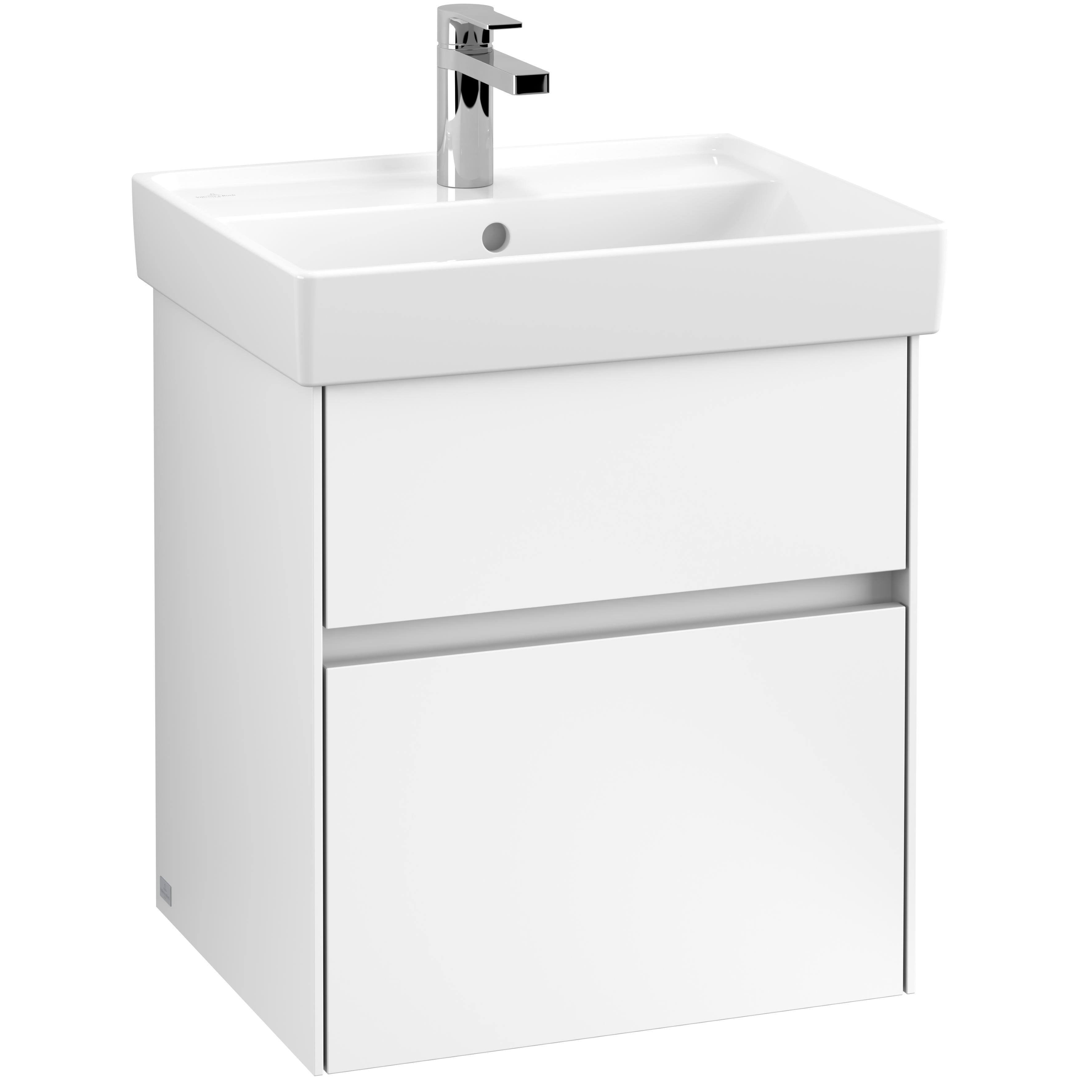 Tvättställsskåp Villeroy & Boch Collaro med 2 Lådor för Inbyggt Tvättställ | badrum - badrumsmobler - tvattstallsskap-och-kommod | KakelKungen