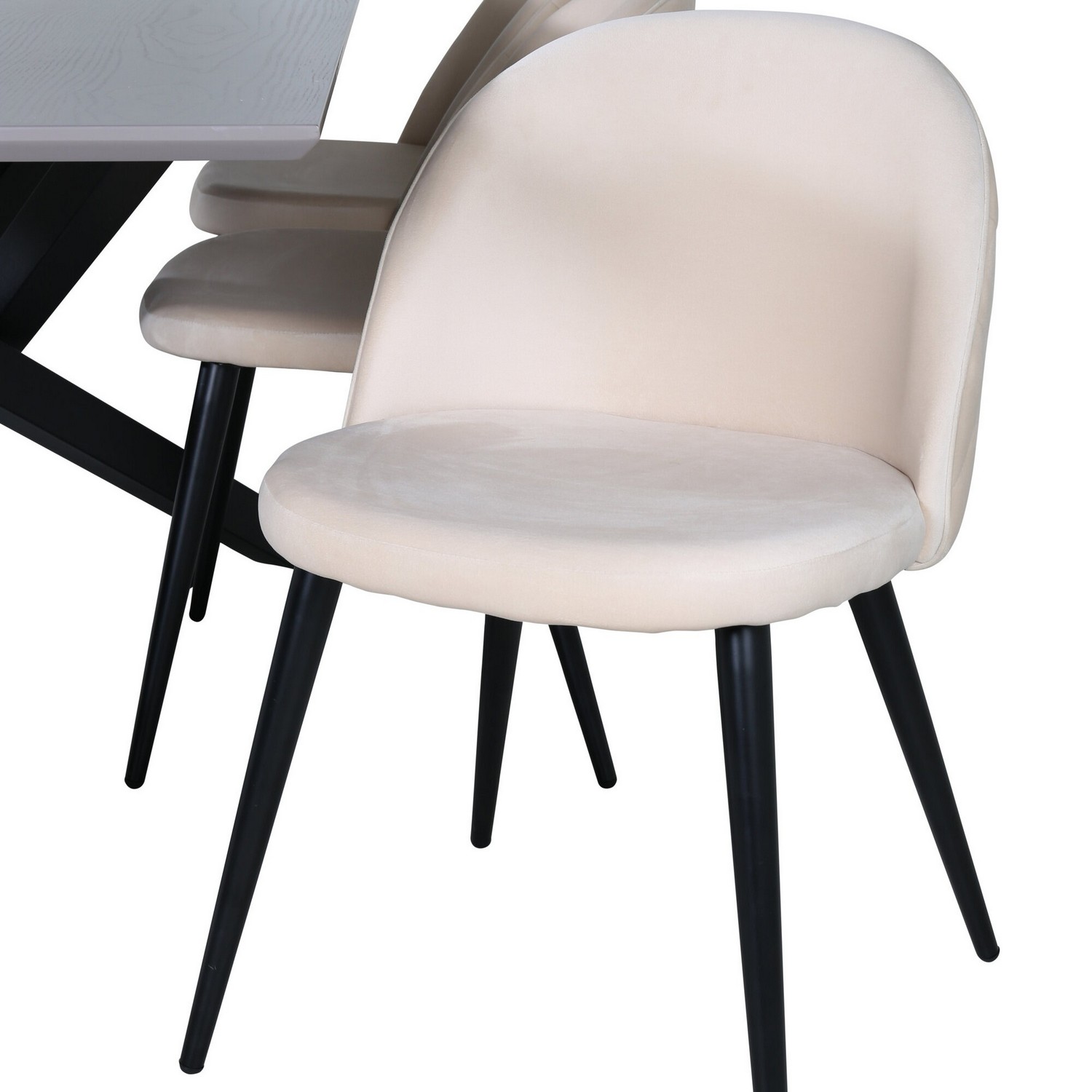 Spisegruppe Venture Home med Piata Spisebord og 6 Valentina Stitcthes Spisestoler