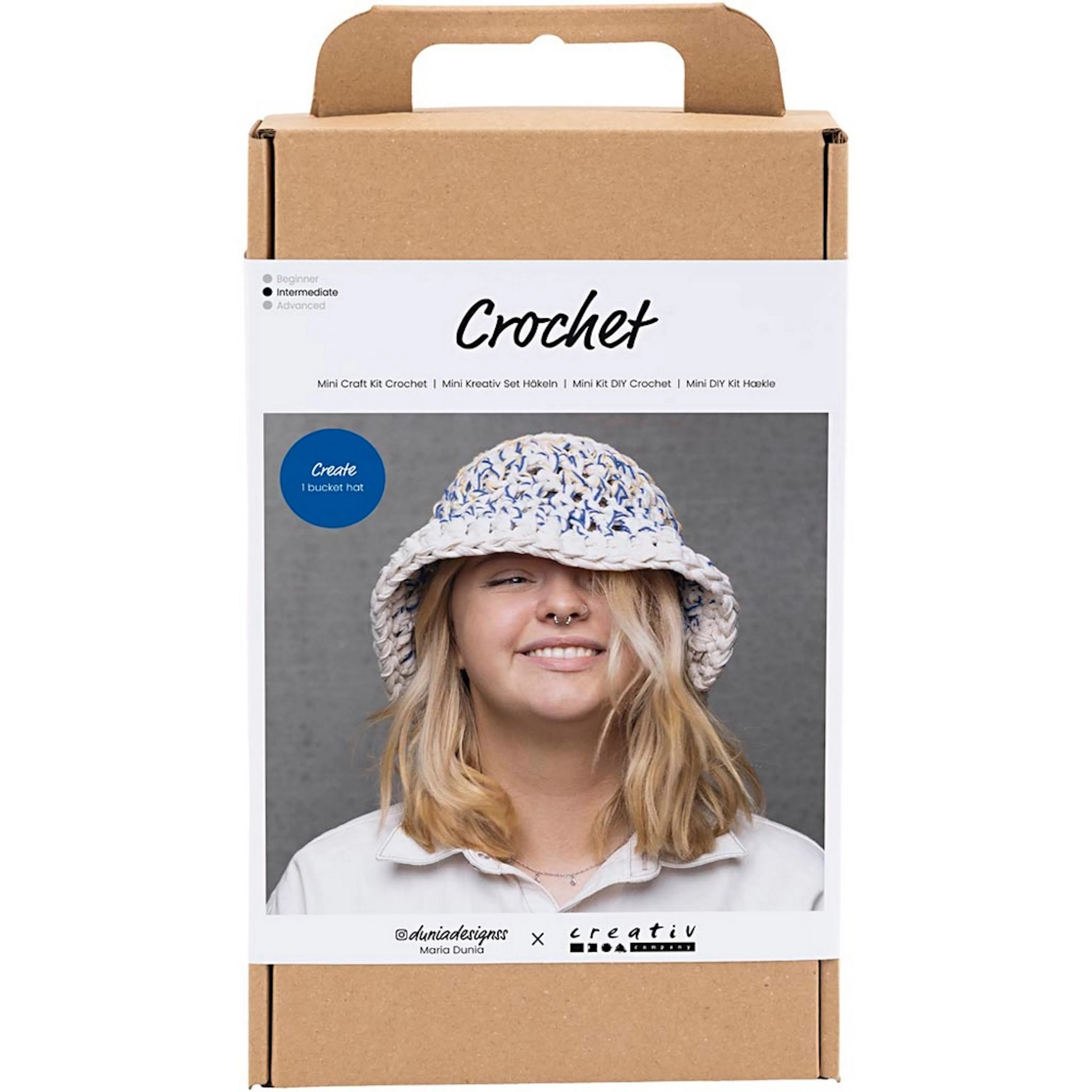 Hobbysett Creativ Company DIY Kit Bøttehatt Hekling