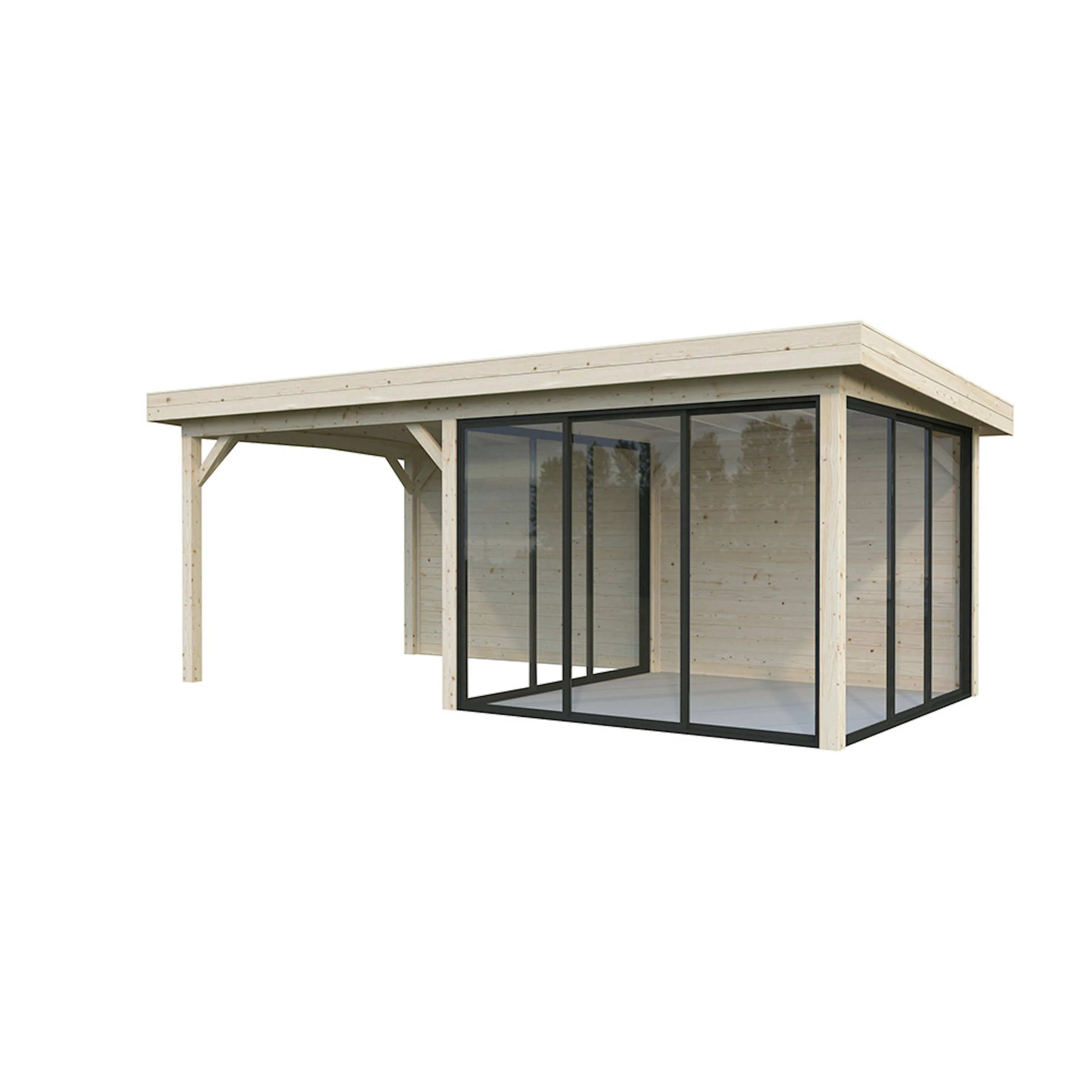 Lenna 16,6 m2 Set 406 Slide WTDIP Behandling: Impregnert transparent