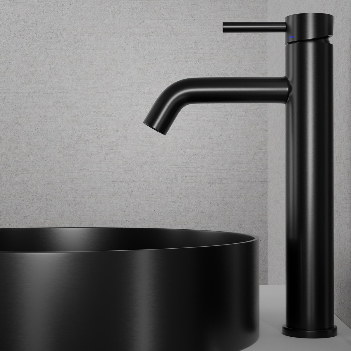 Tv&auml;ttst&auml;llsblandare Scandtap Steel Wave High