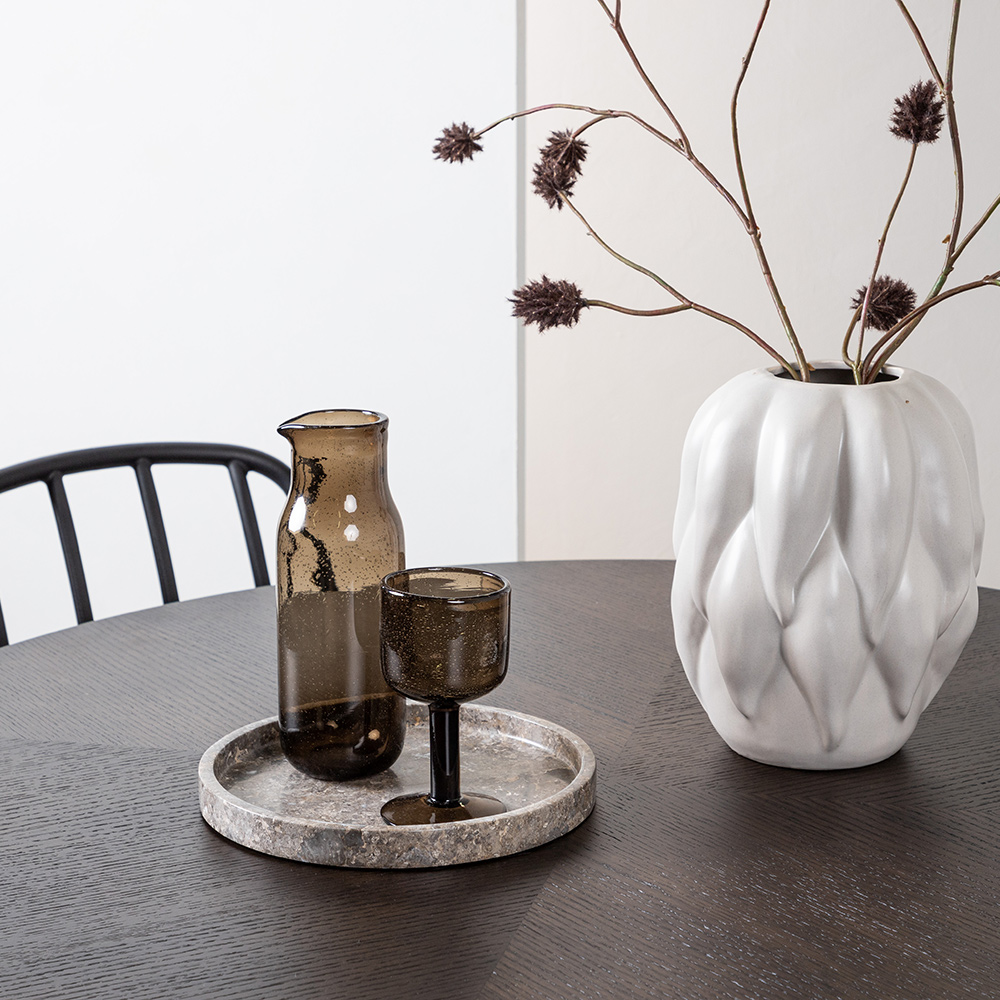 Spisegruppe Venture Home Copenhagen Ø 115 cm med 4 Dyrön Stoler