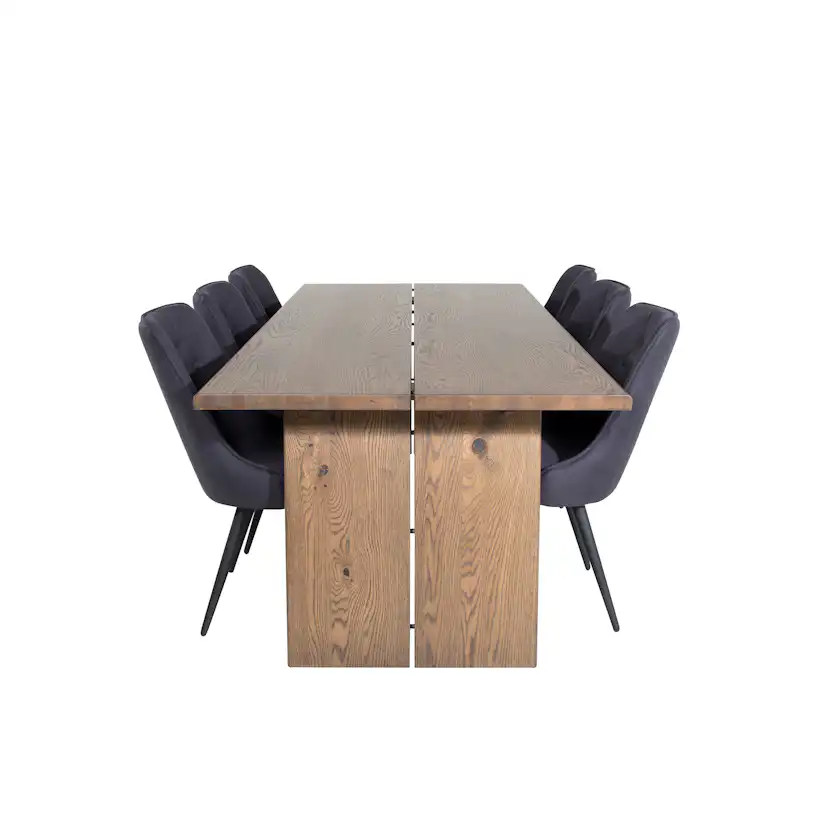 Spisegruppe Venture Home Lotus med 6 Vera Stoler