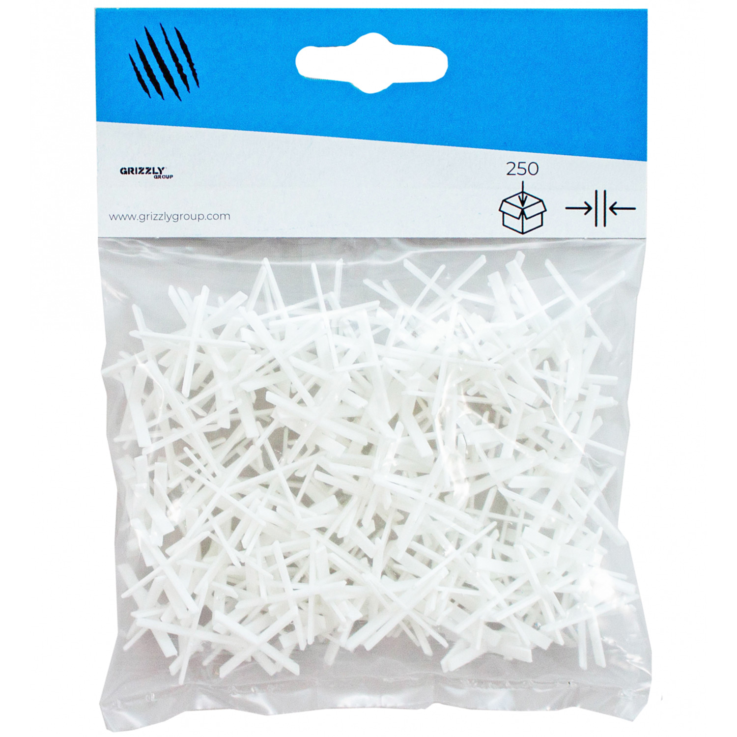 Kakelkryss Grizzly 250-Pack 2 mm