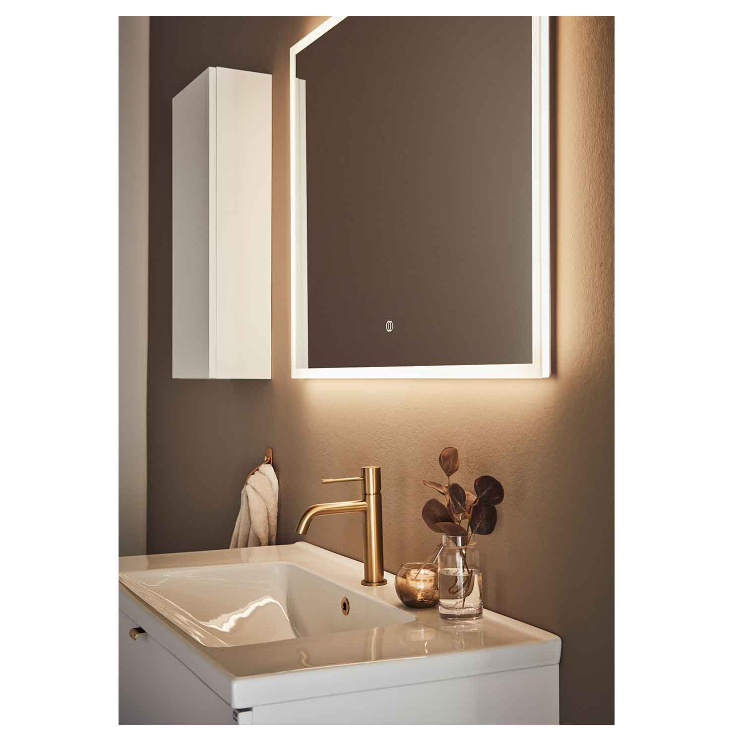 Spegel Hafa Store Square Led