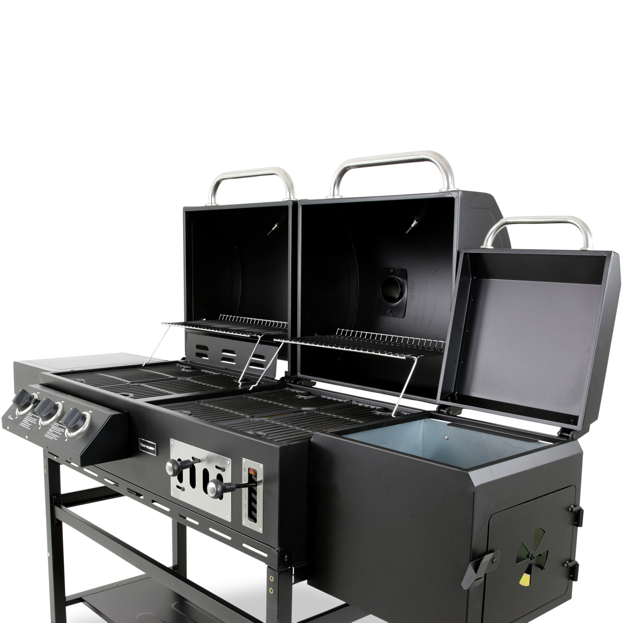 Gass/Kullgrill Metalcraft Cleveland med Røyk