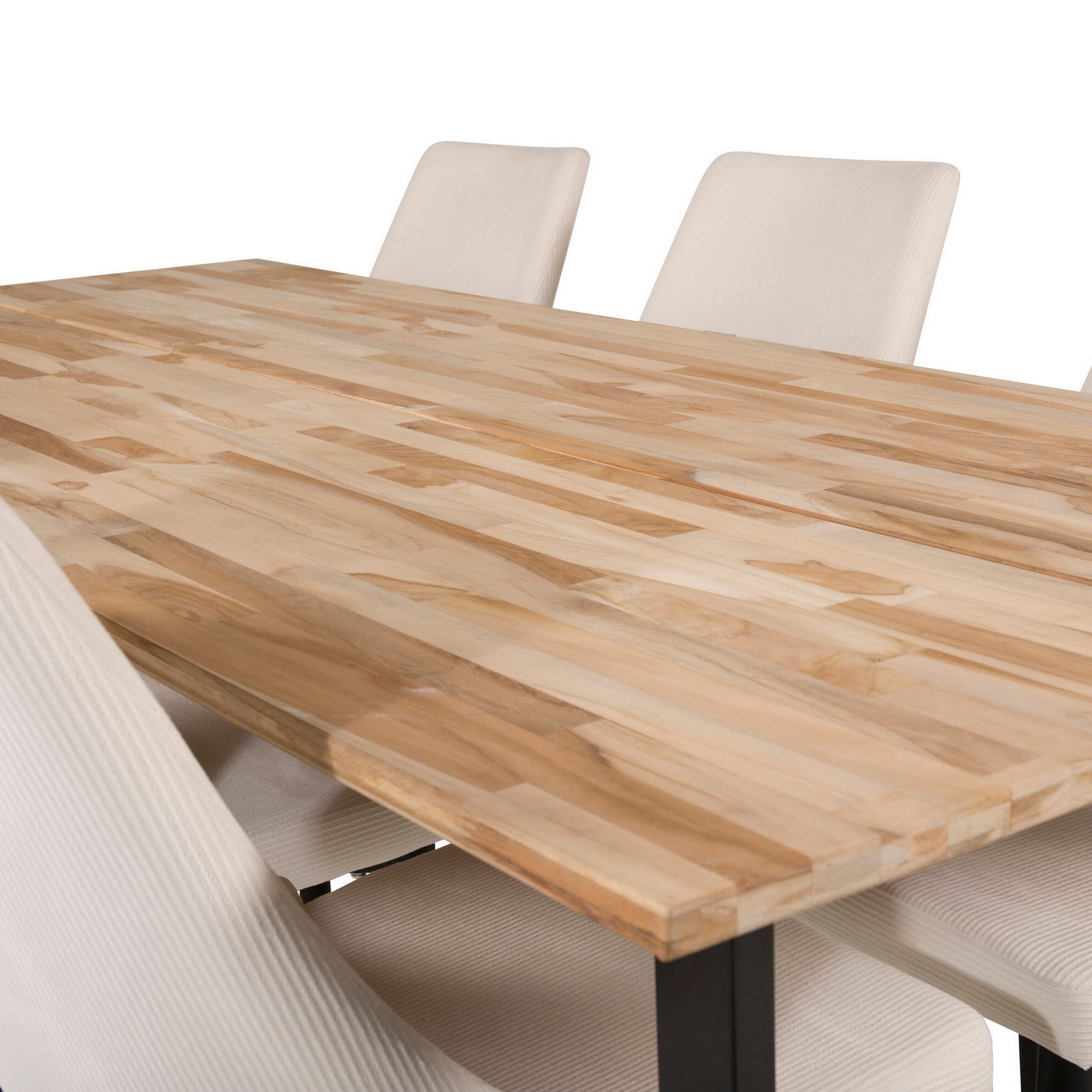 Spisegruppe Venture Home Cirebon med 6stk Leone Stoler