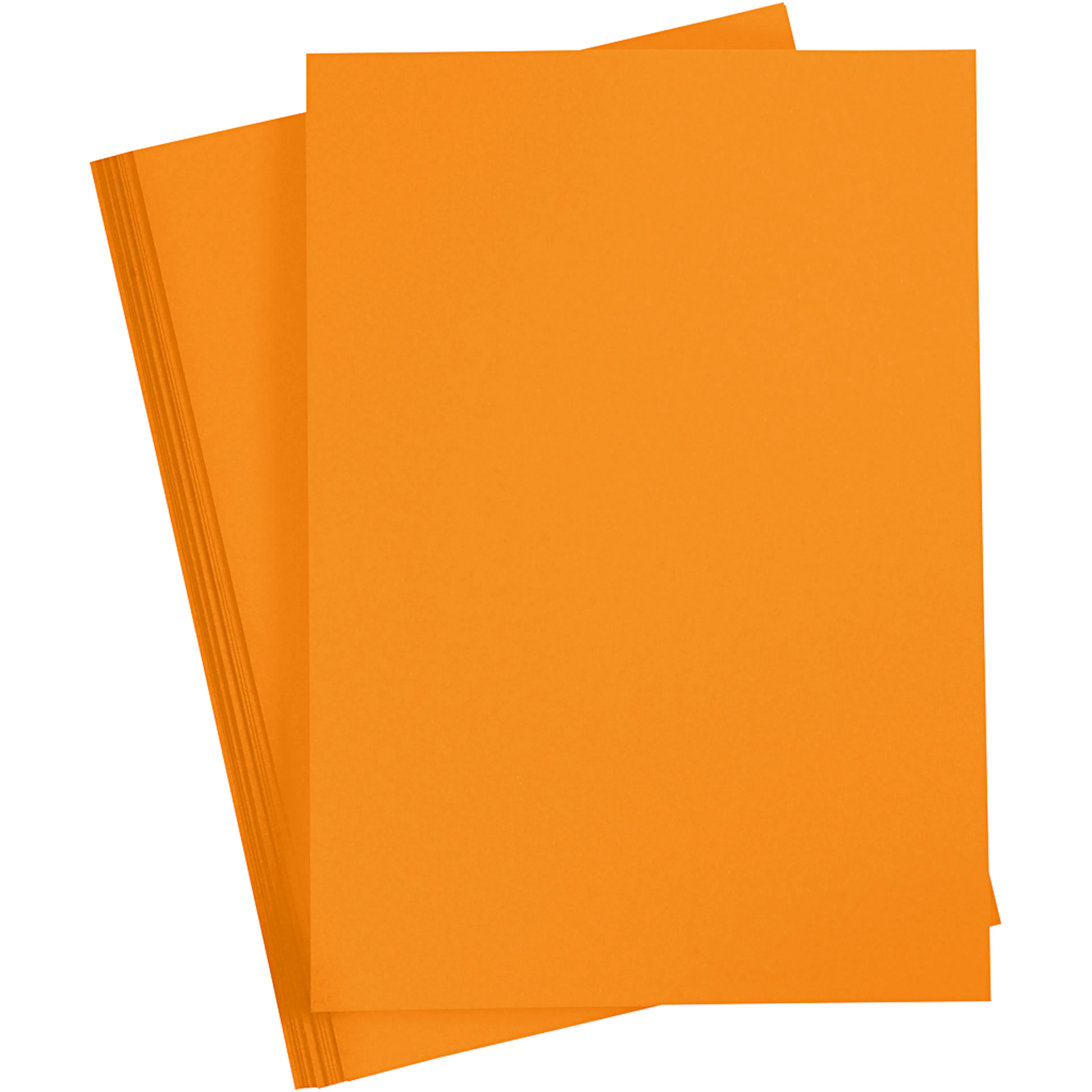 Färgad kartong, mandarin, A4, 210x297 mm, 180 g, 20 ark/ 1 f Mandarin