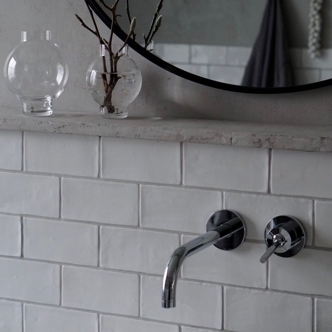 Flis Natucer Ceramica Natural Cotswold Bianco Hvit 8x15 cm