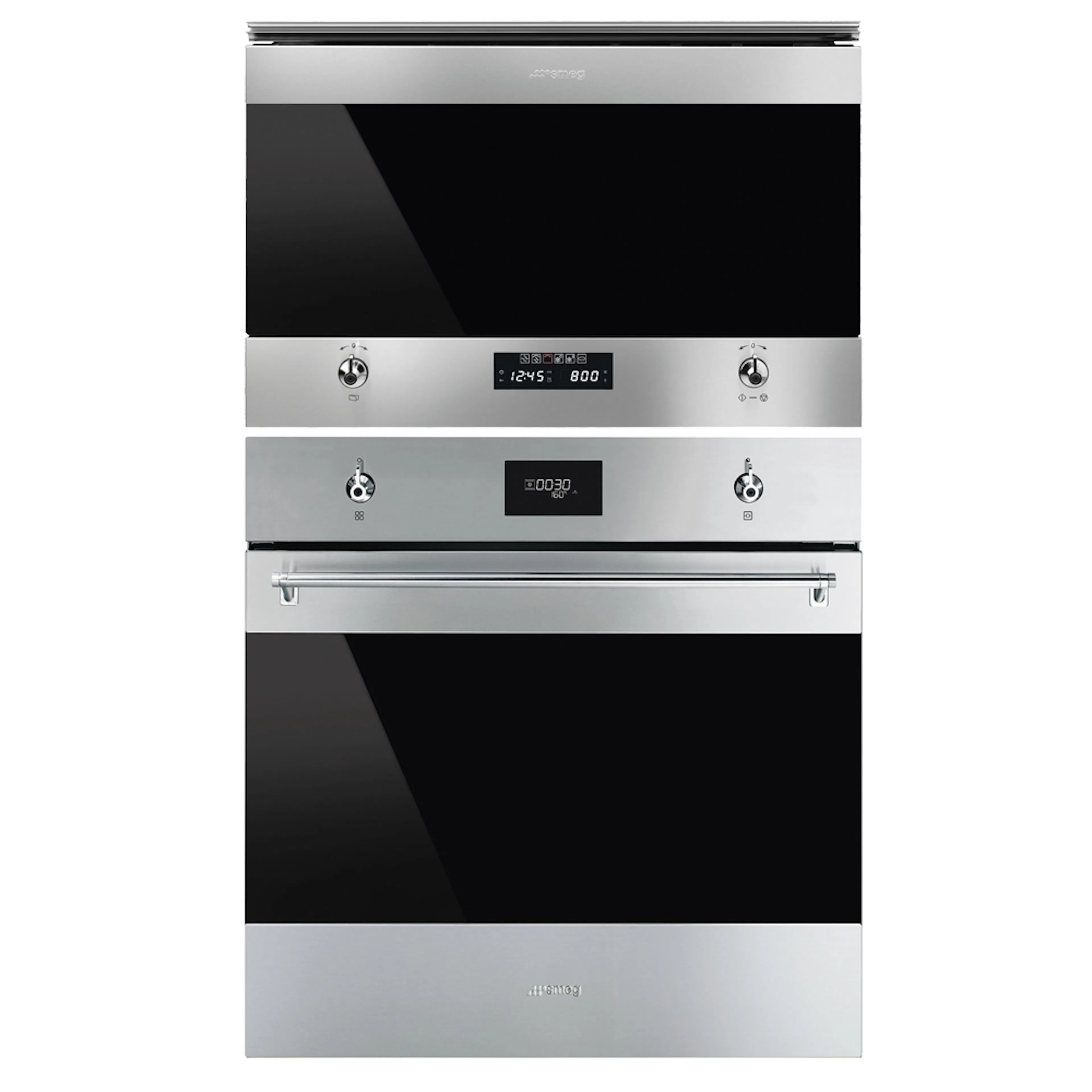 Ovn- og Mikrobølgepakke Smeg SFP6301TVX + MP322X1 Selvrensende Ovn