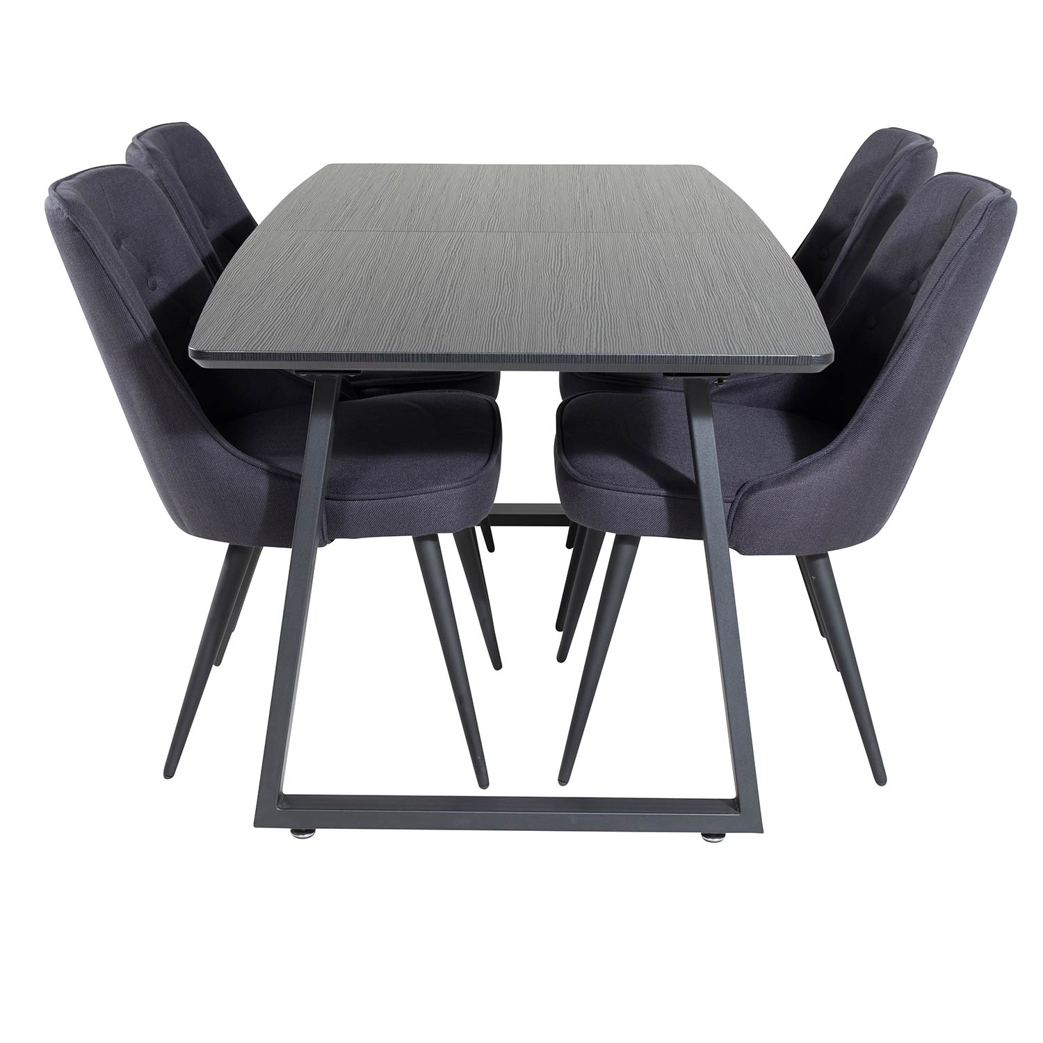 Spisegruppe Venture Home Ina med 4 Vera Stoler Polyester