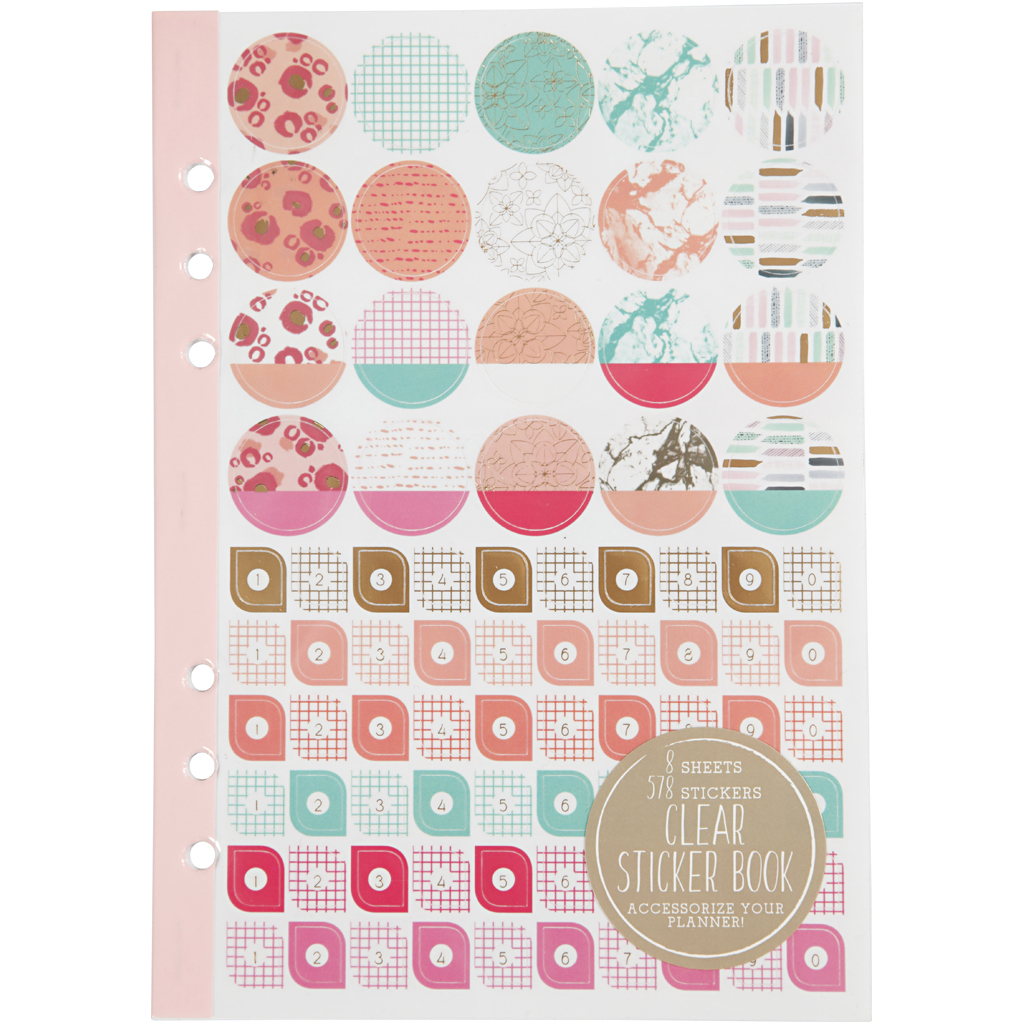 Stickersbok Creativ Company Koral Akvarell A5 1 St/1 Pk