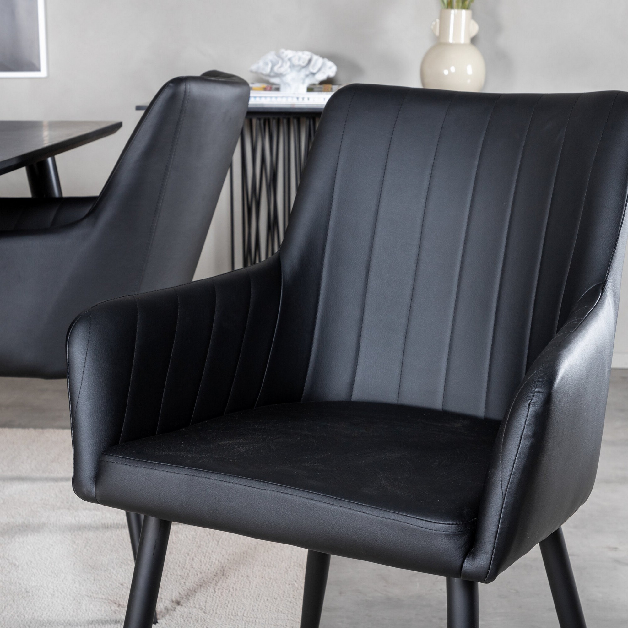 Spisegruppe Venture Home Dipp Rektangulær med 4stk Comfort Stoler