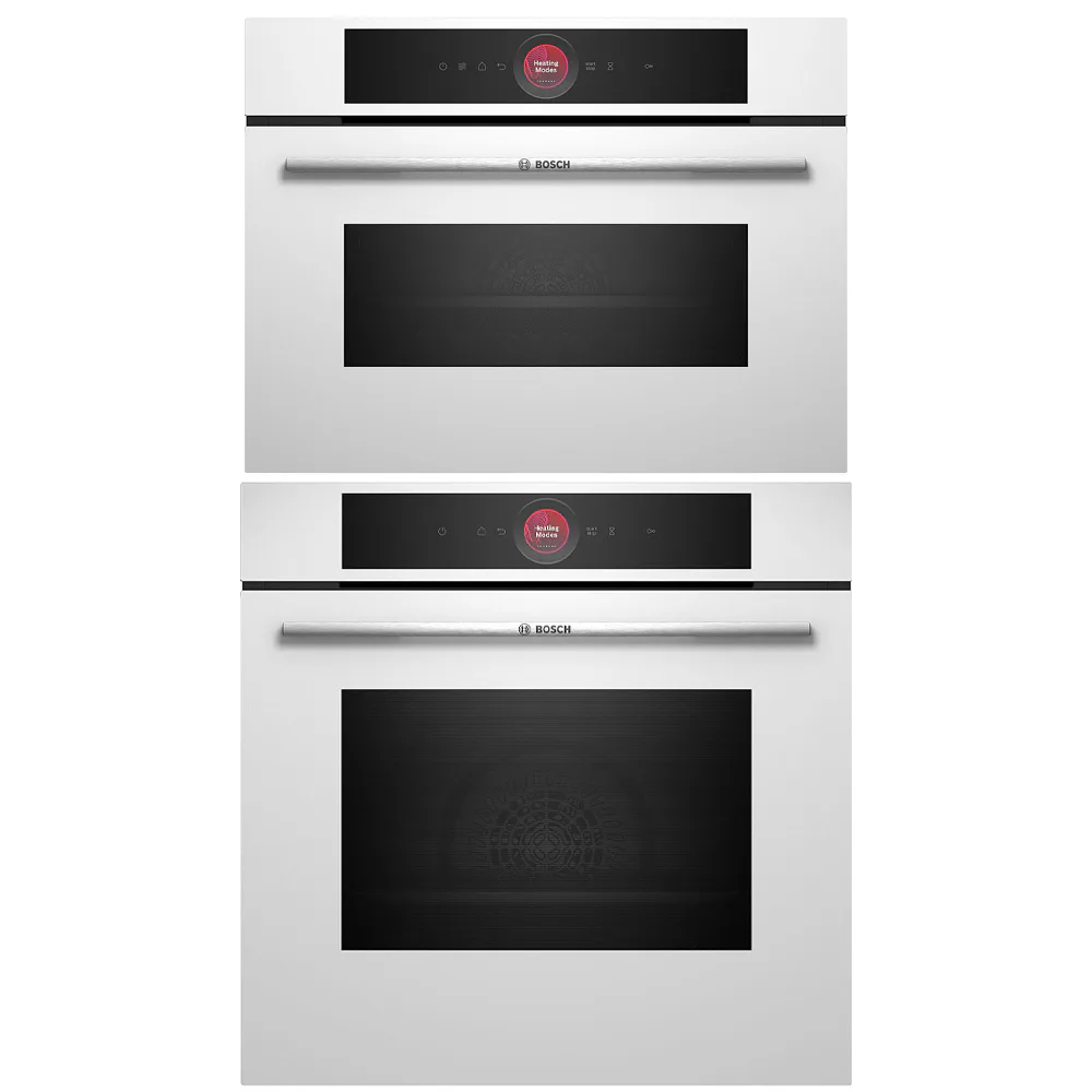 Ovn- og Mikrobølgepakke Bosch HBG7721W1S + CMG7241W1 Serie 8 AirFry & WIFI Hvit