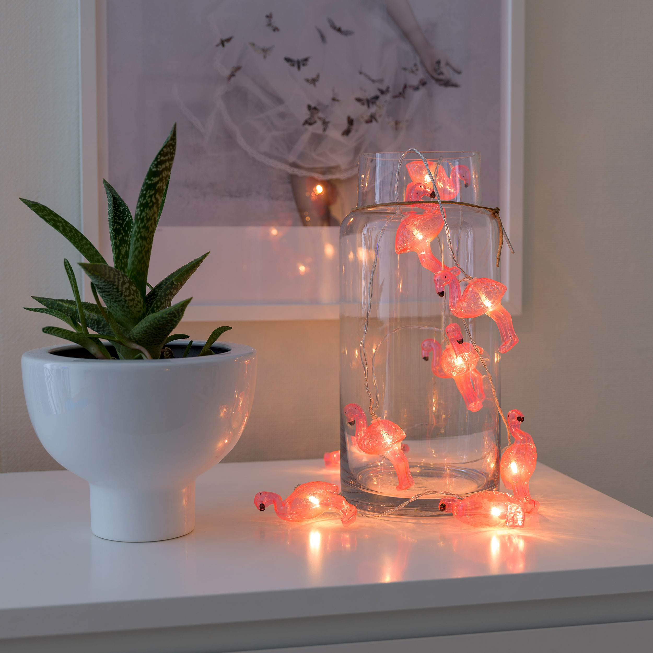 Lyslenke Gnosjö Konstsmide Flamingos 10