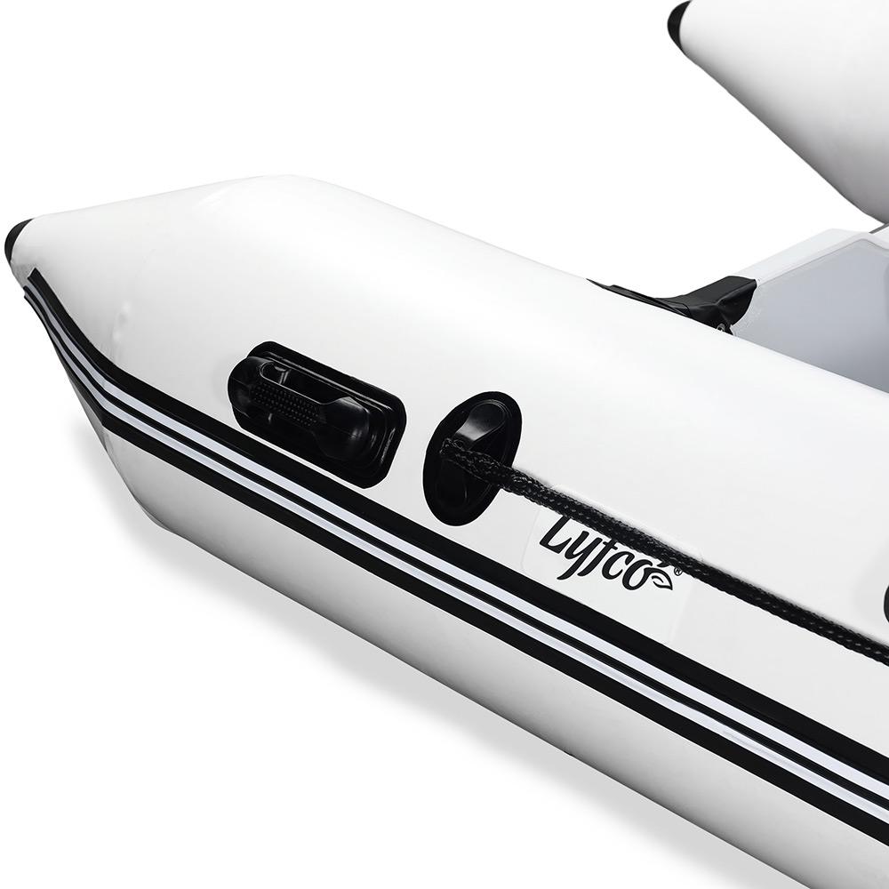 Gummibåt 430cm (0,9 mm PVC), vit Farge Hvit