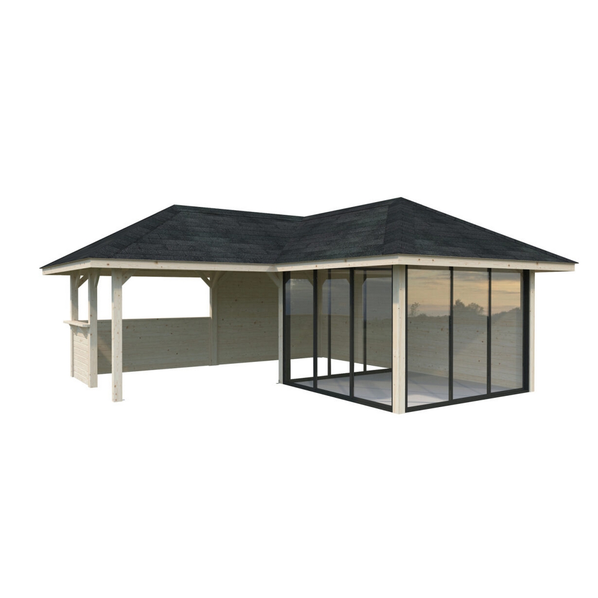 Hagestue Palmako Bianca 24,9 m2 Sett 210 Slide