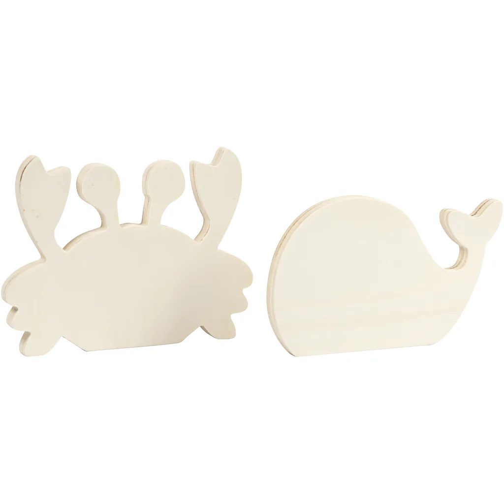 Havdyr Creativ Company Krabbe og Hval 2 stk/1 Pk